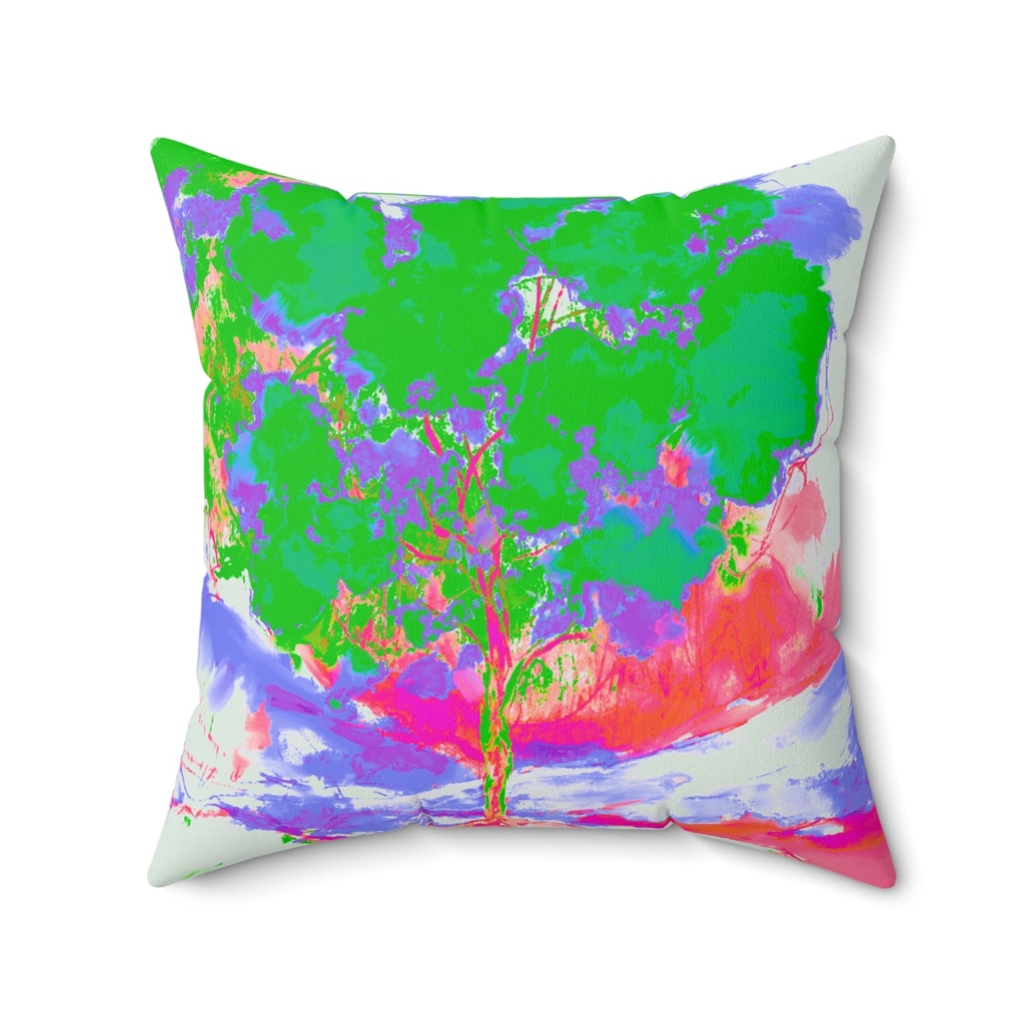 Flower Fun Pansy Spun Polyester Square Pillow