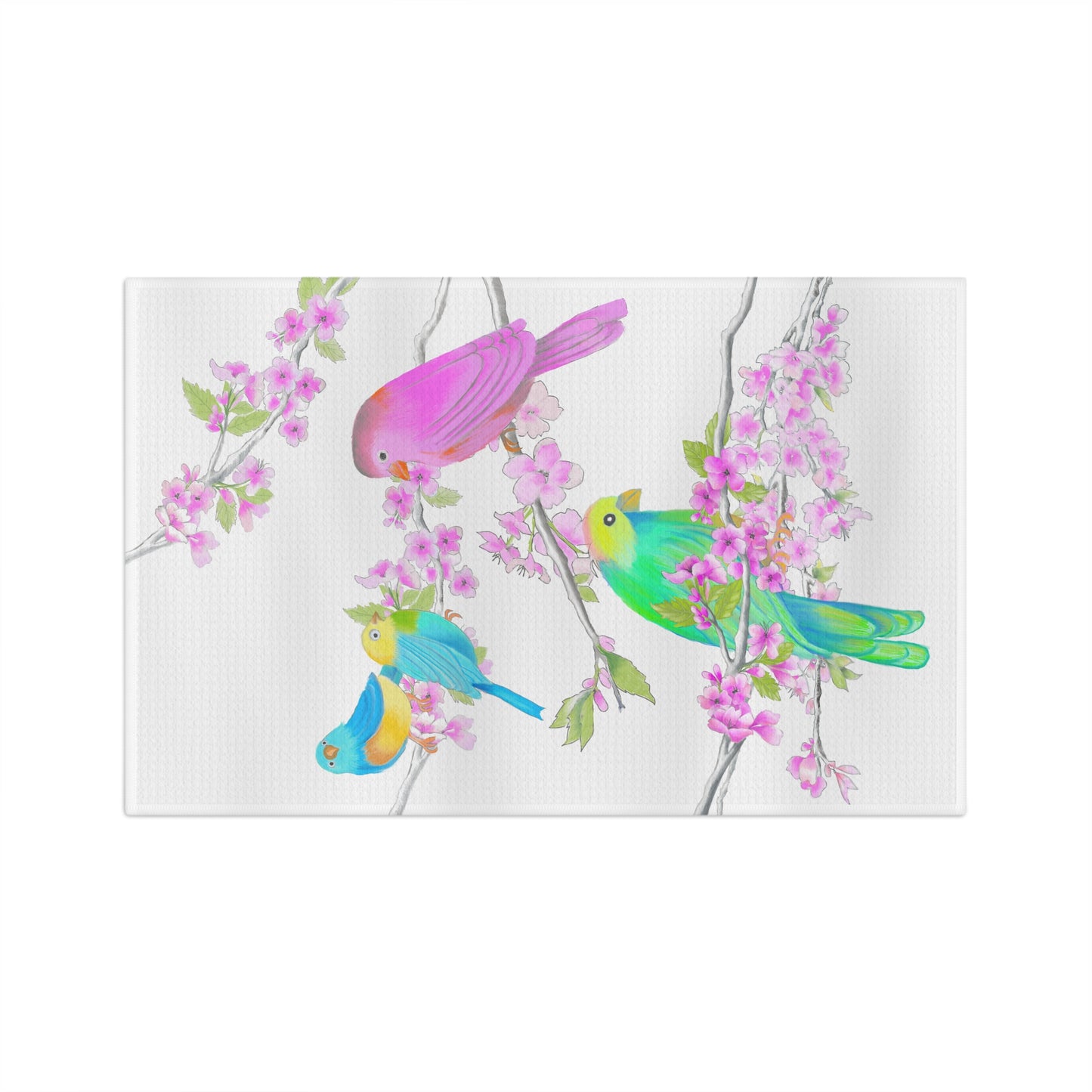 Dish Towels Microfiber Jolly Birds & Blossoms