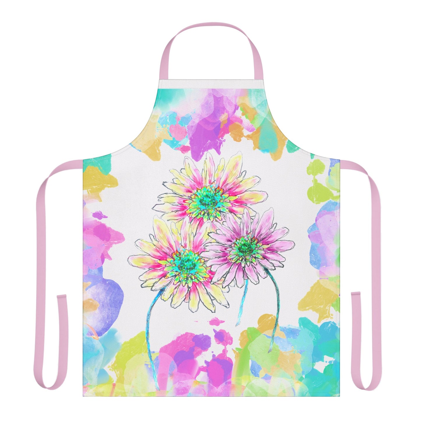 Zinnia Color Splash Apron