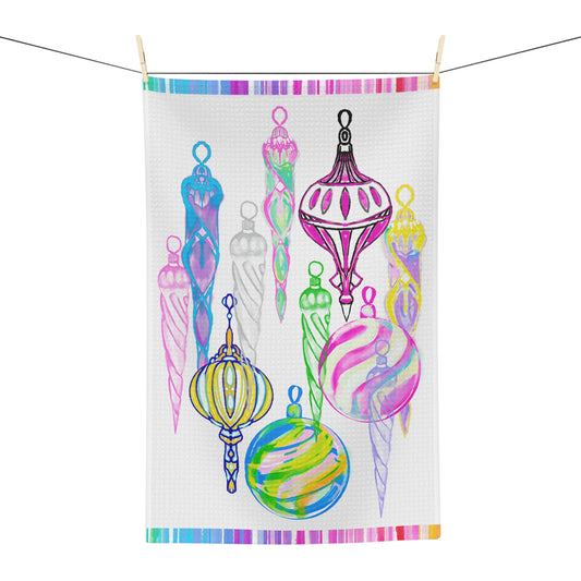 Dish Towels Microfiber Christmas Watercolor Joy