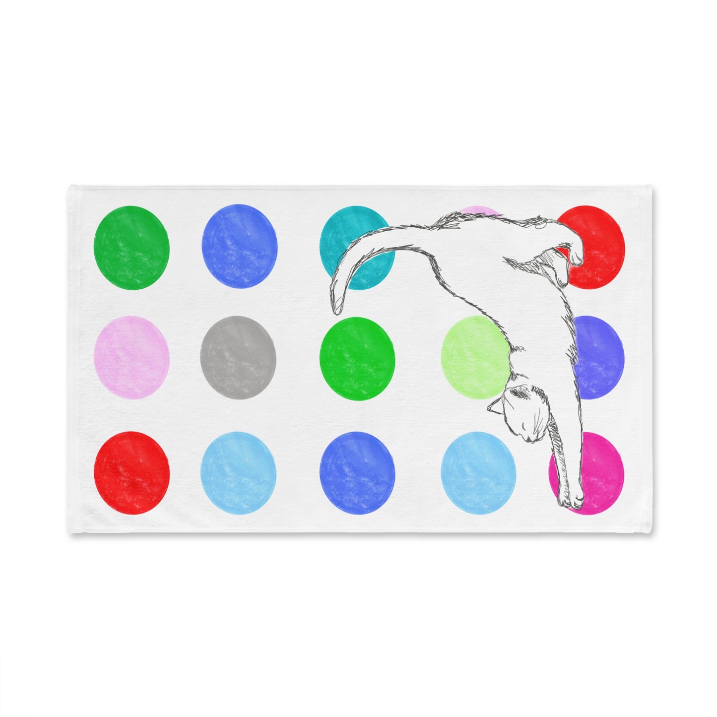 Kitty Fun Hand Towel Multi-Color