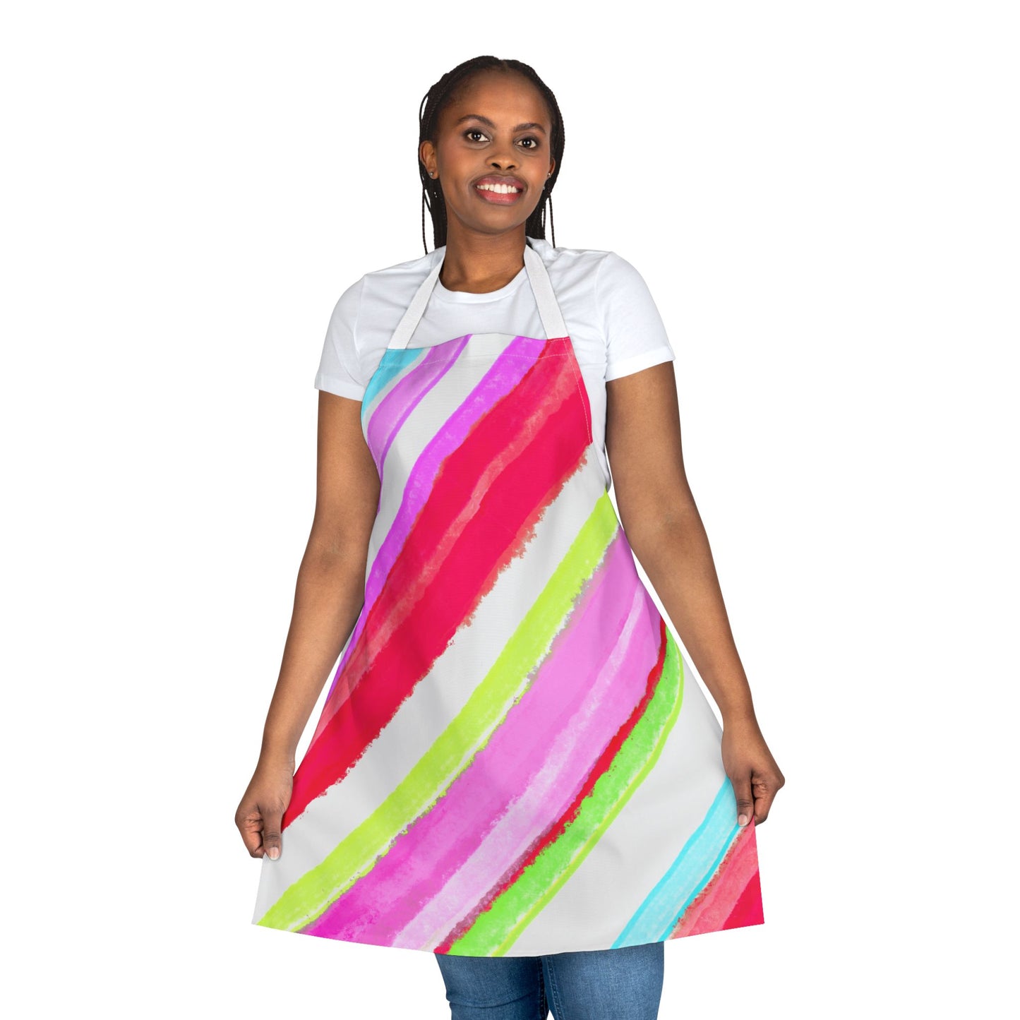 Diagonal Stripes Apron