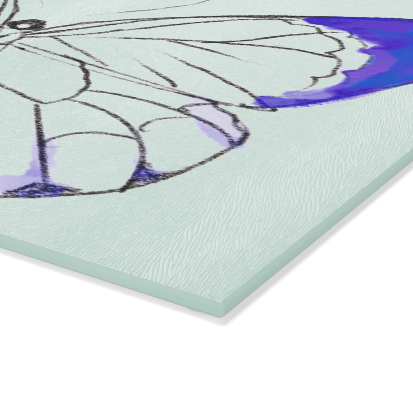 Chroma Glass Cutting Board Navy