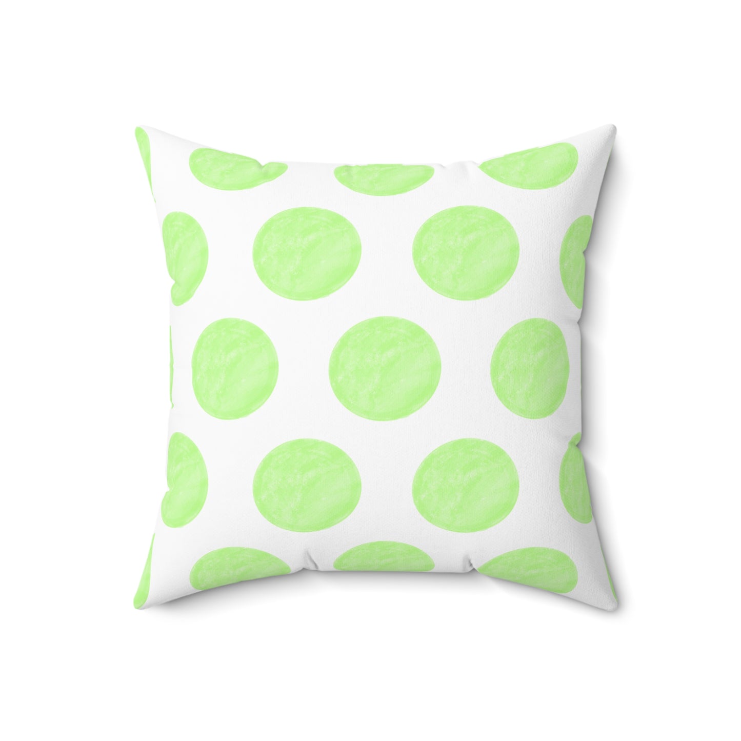 Polka Dot Joy Polyester Square Pillow "Solus Christus…”