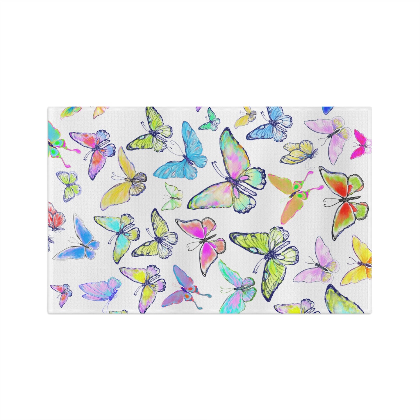 Dish Towels Microfiber Butterfly Playdate