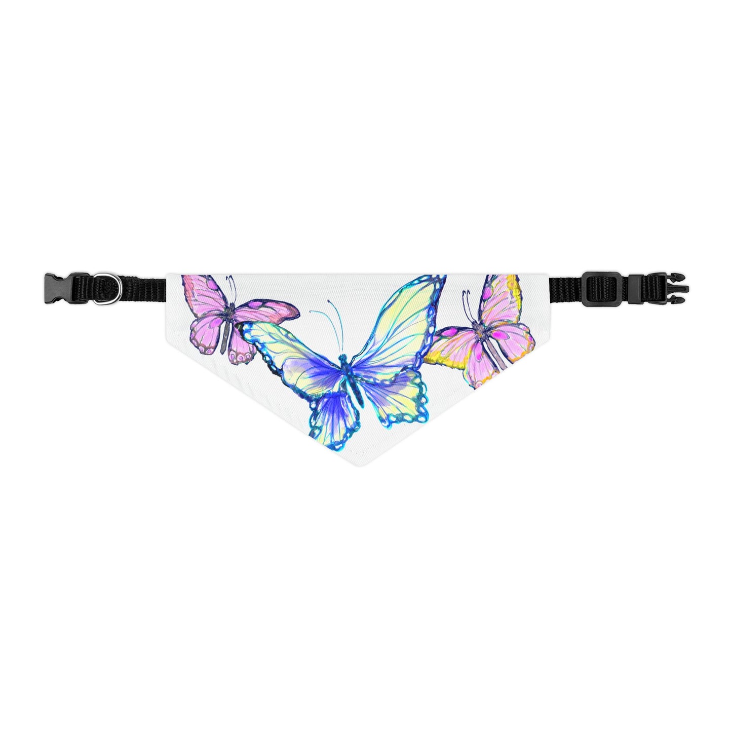 Pet Bandana Collar Colorful Flutter Charm