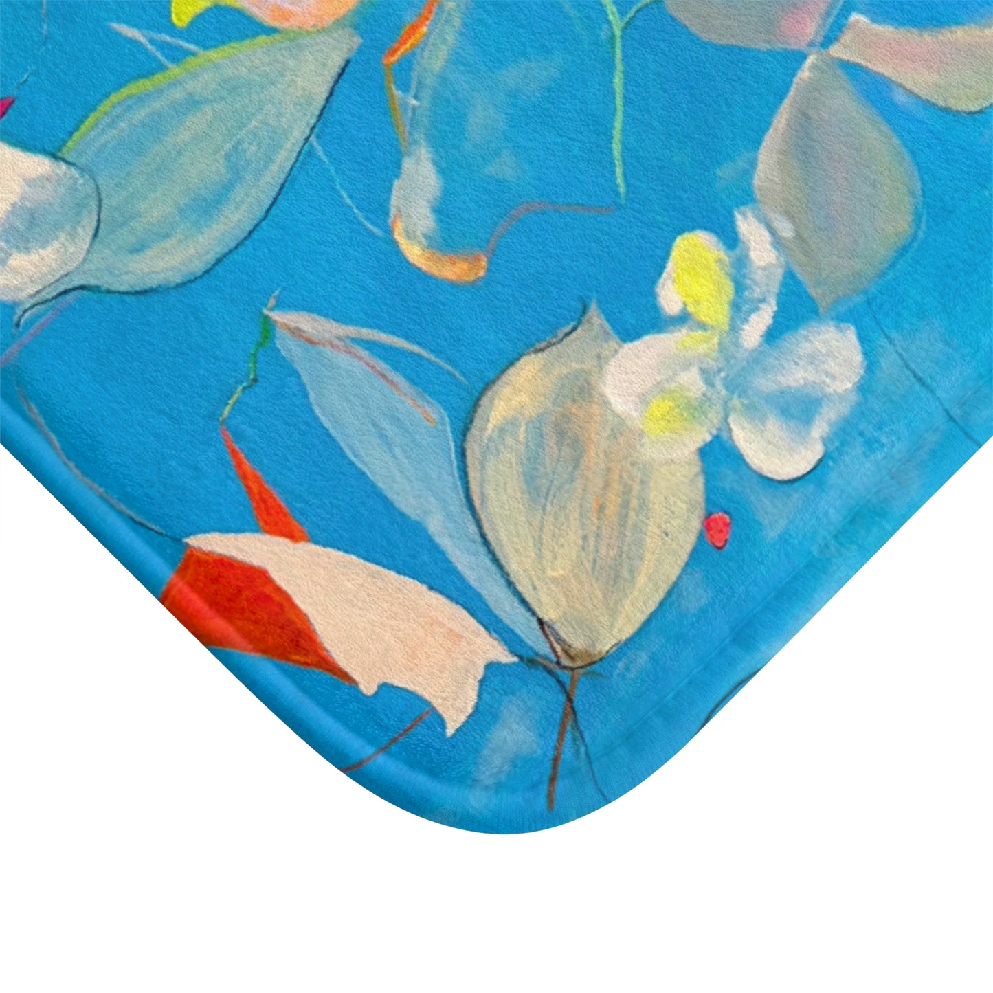 Bath Mats Abstract Dance Leaves