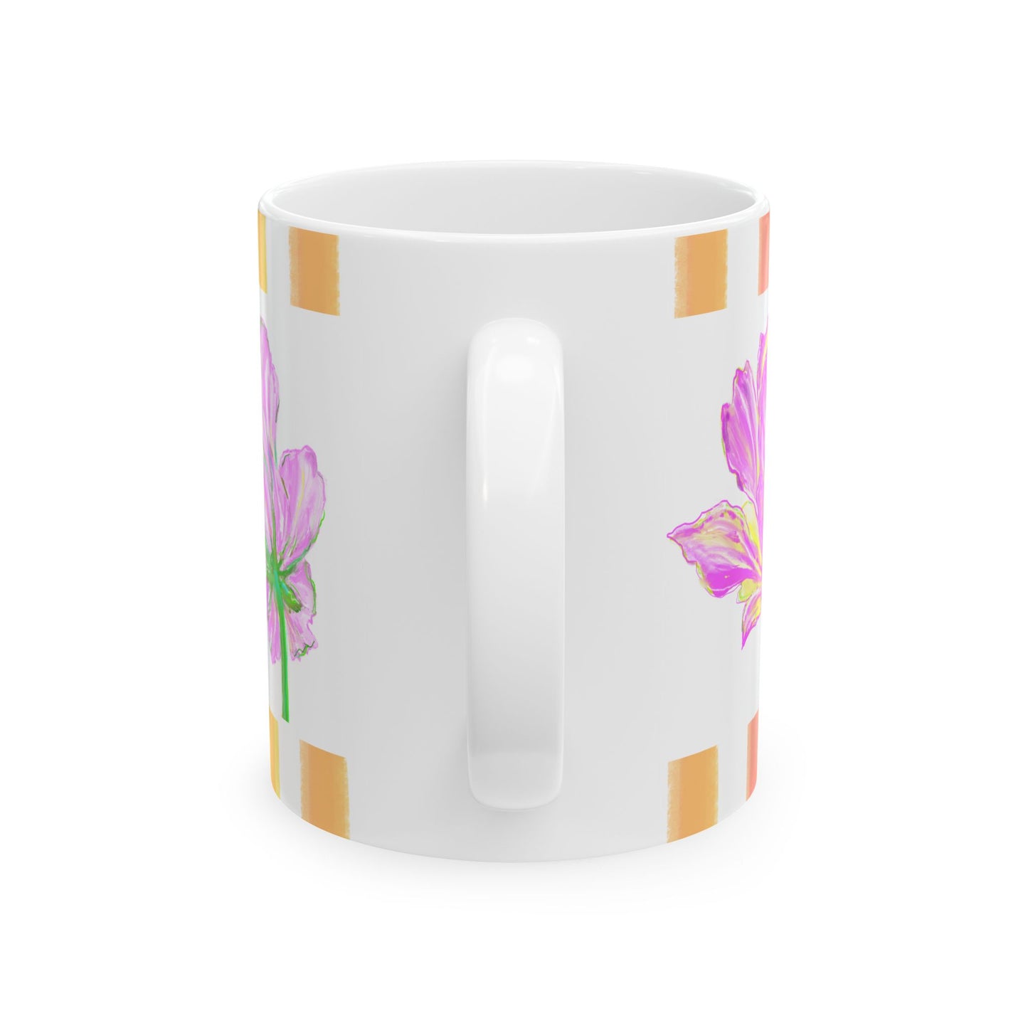 Tulip Love Ceramic Mug, (11oz, 15oz) Pinks