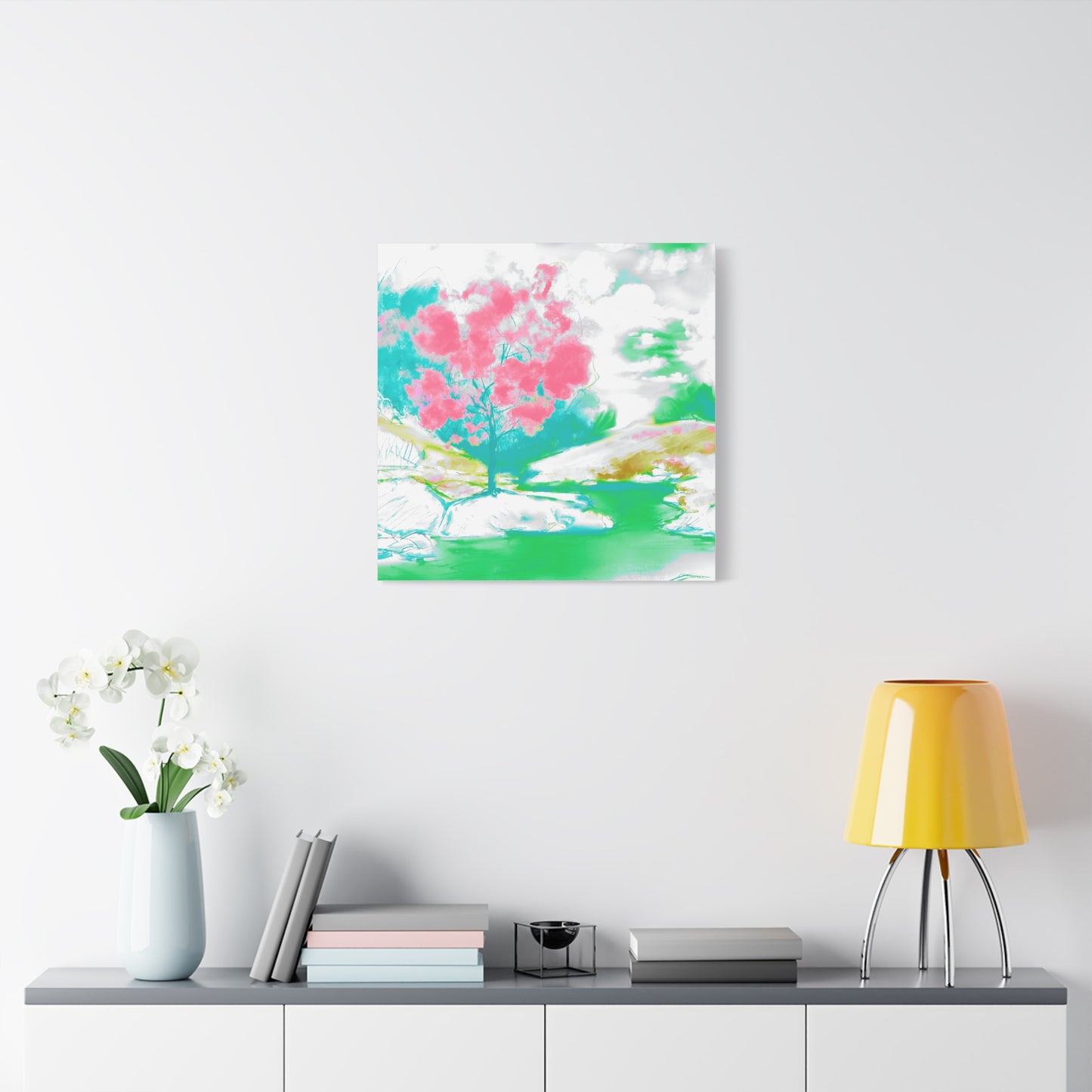 Joyful Landscape Matte Canvas, Stretched, 1.25"