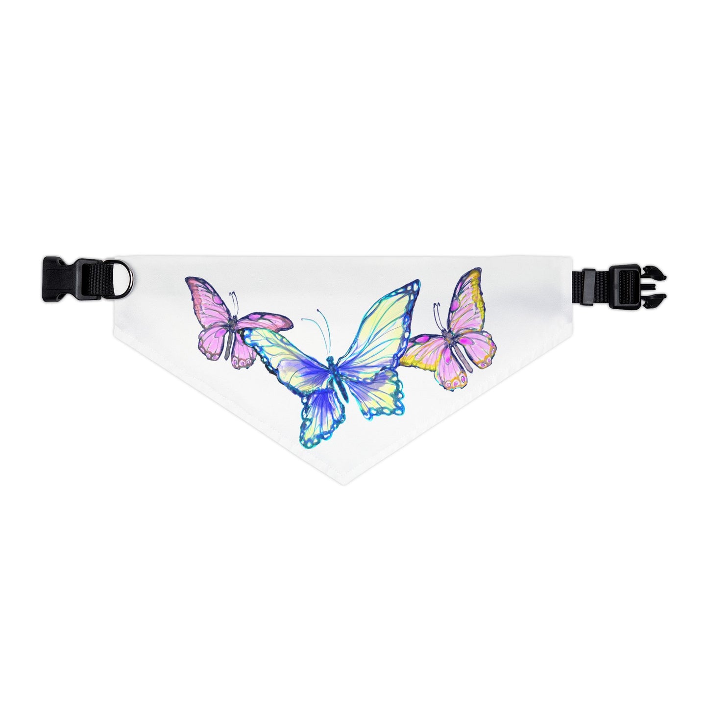 Pet Bandana Collar Colorful Flutter Charm
