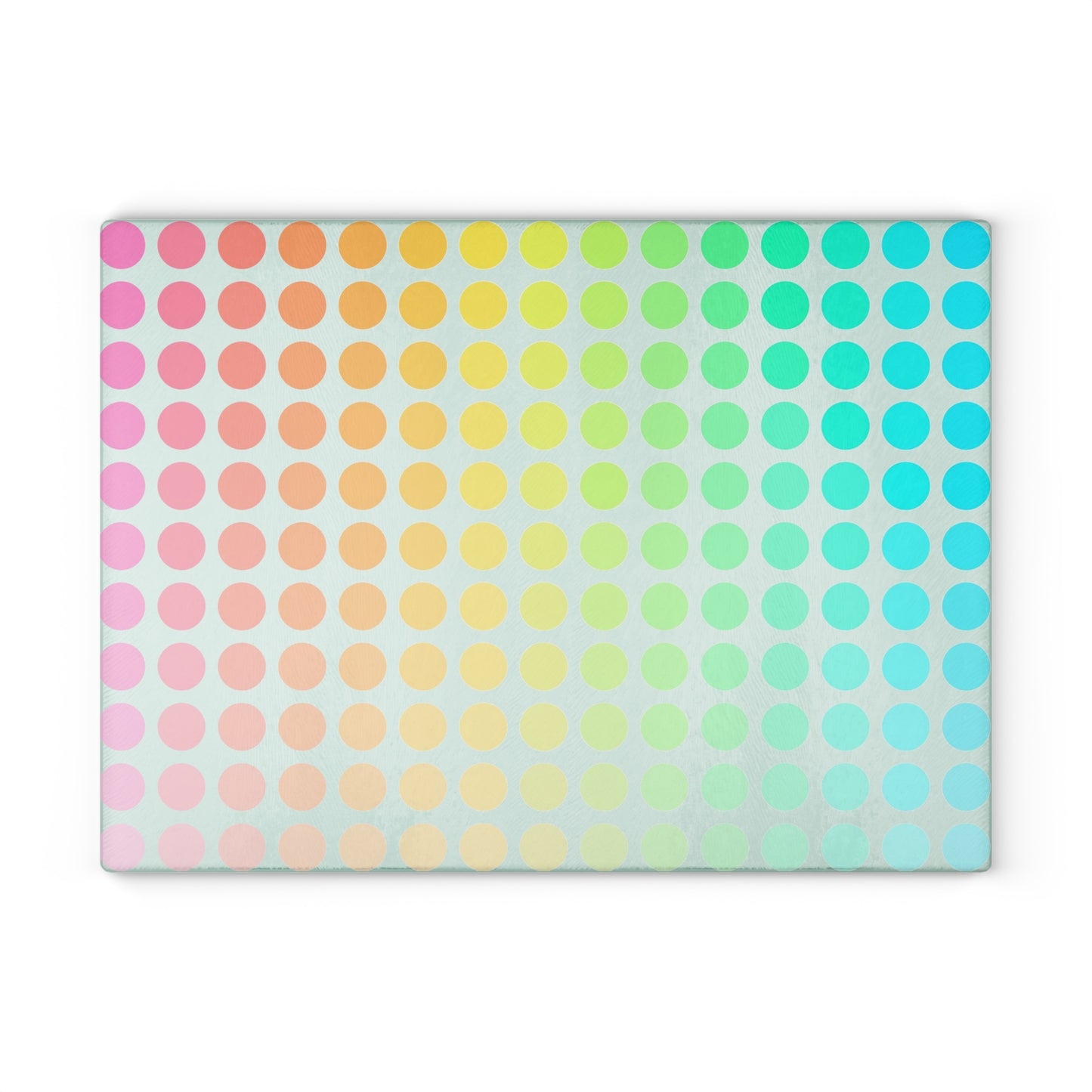 Glass Cutting Boards Rainbow Polka Dots