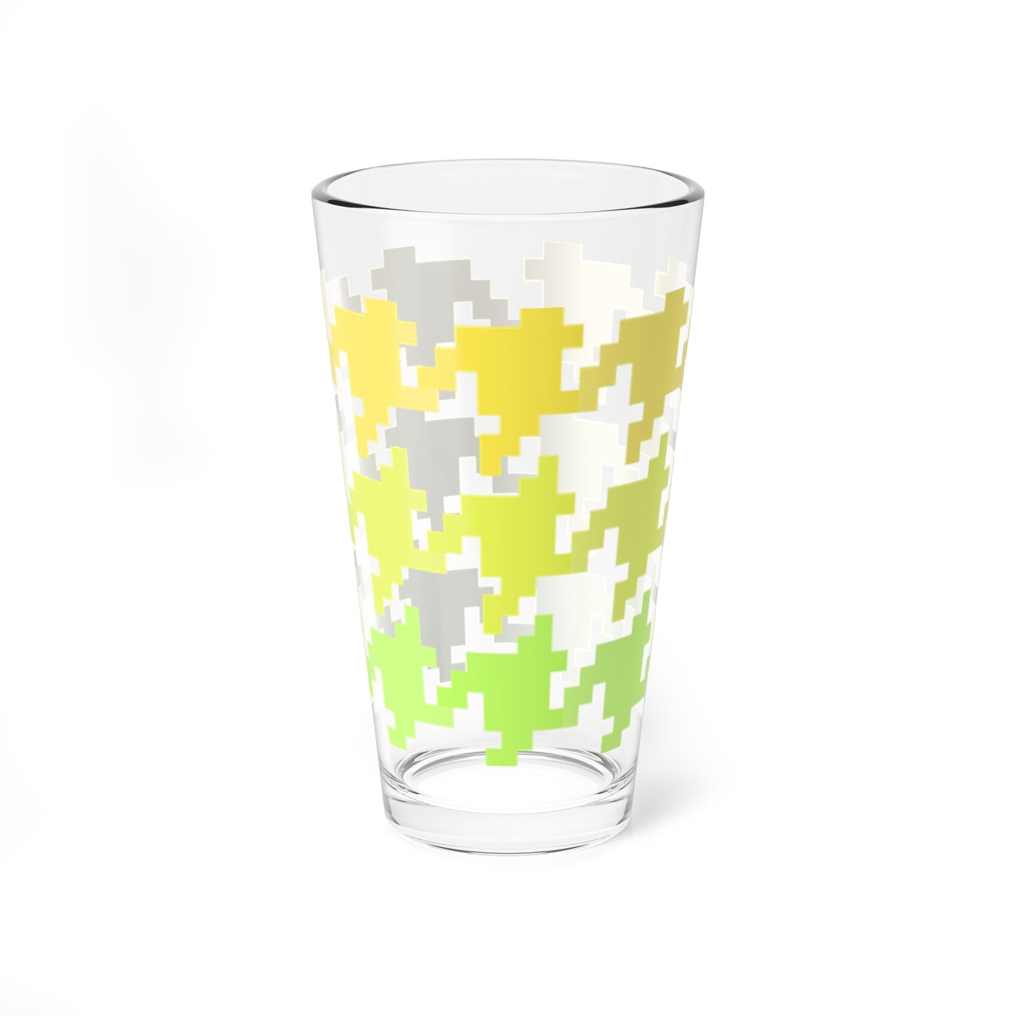 Mixing Glass, 16oz Houndstooth Fun