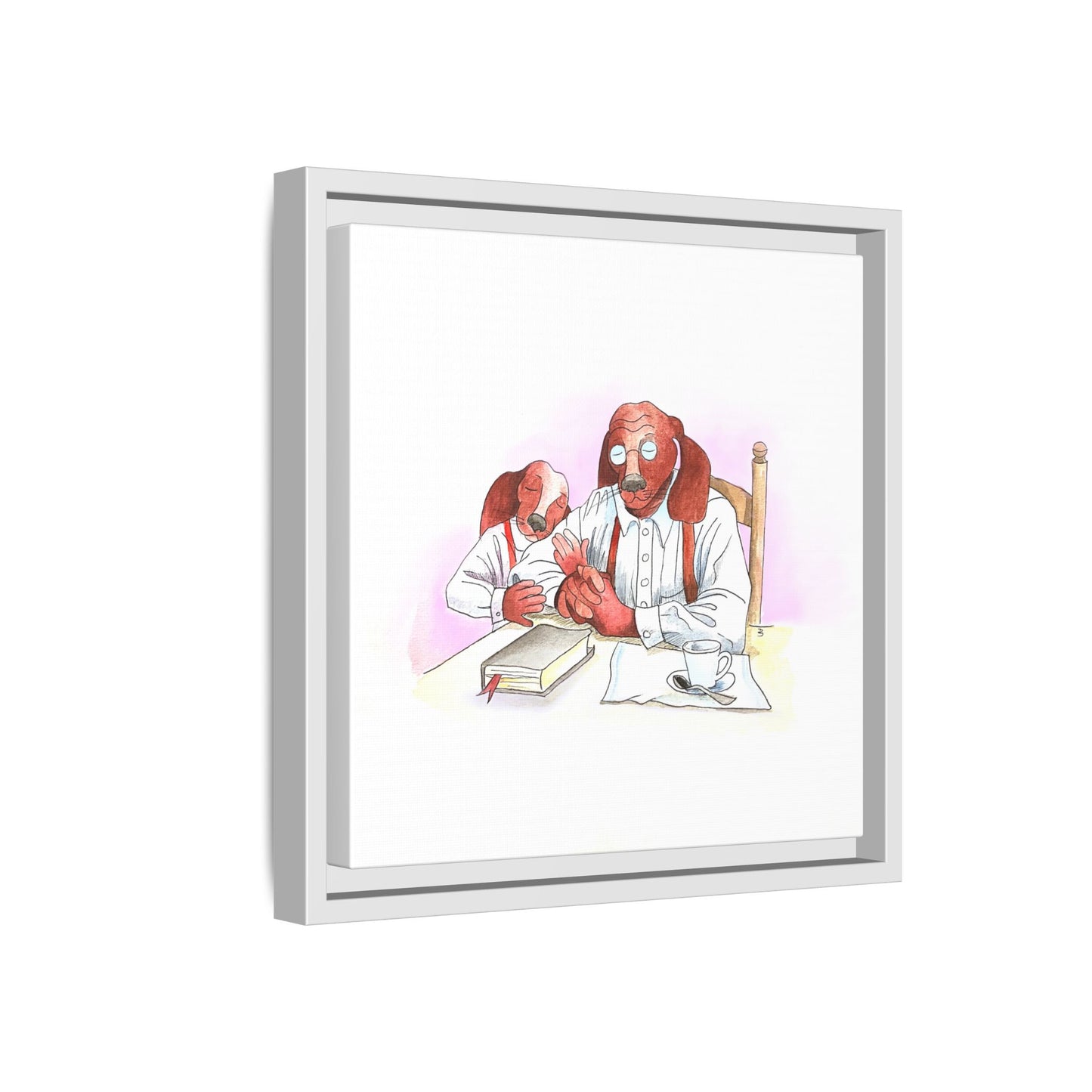 Dogi Fun Matte Canvas Framed