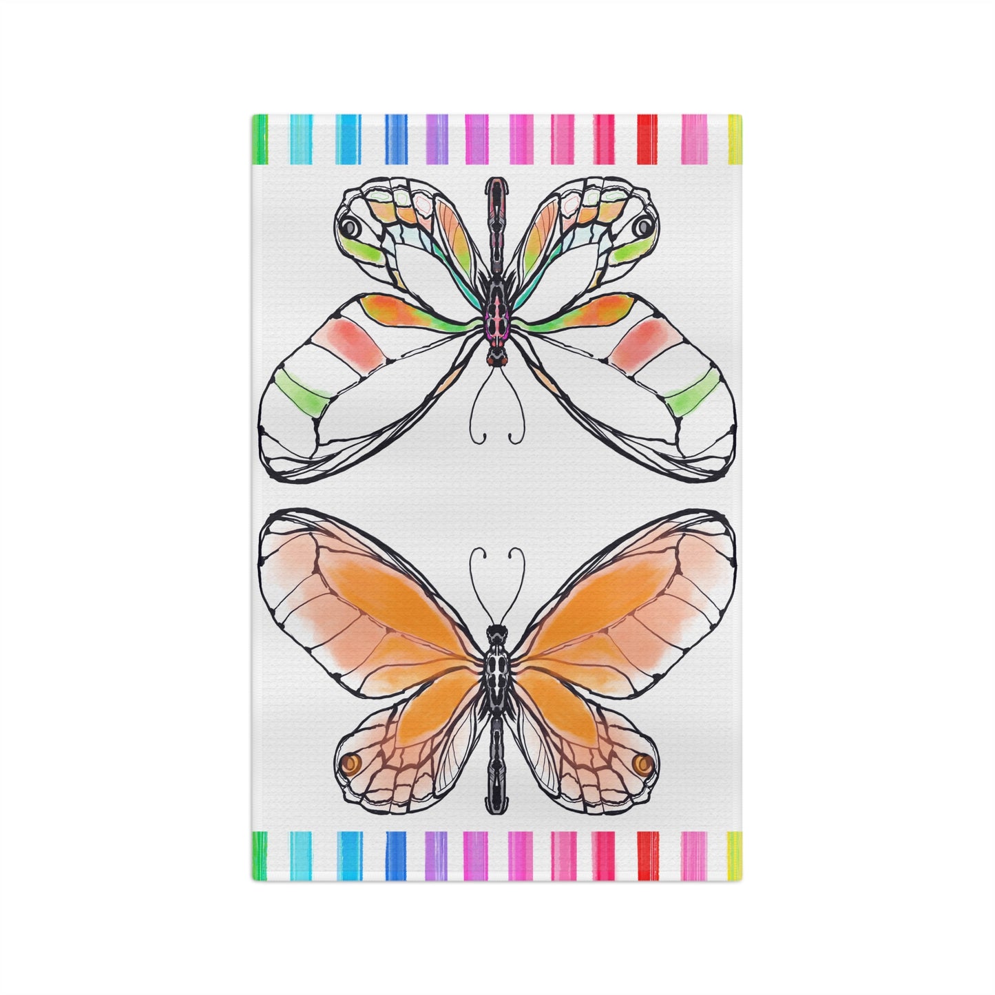 Flutterstripe Microfiber Tea Towel