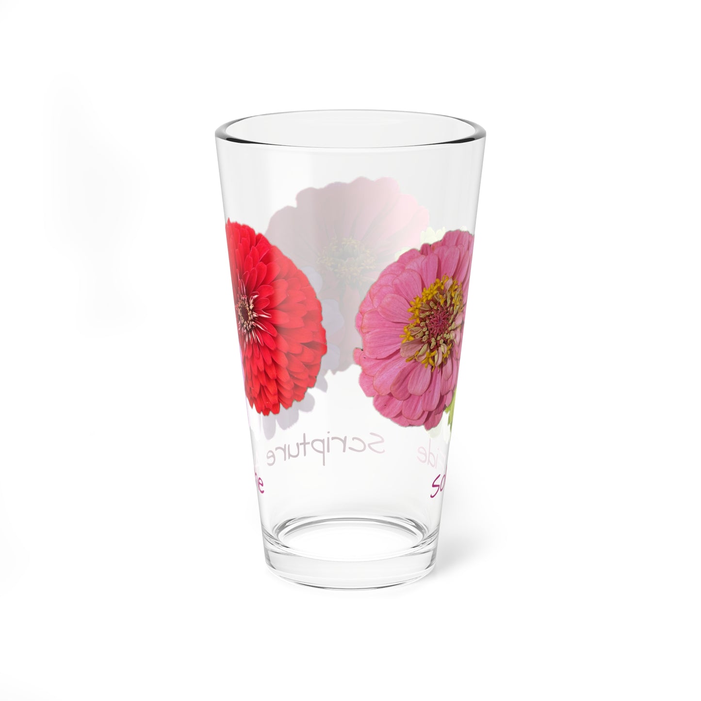 Zinnia Pint Glass Sola Fide- Faith Alone