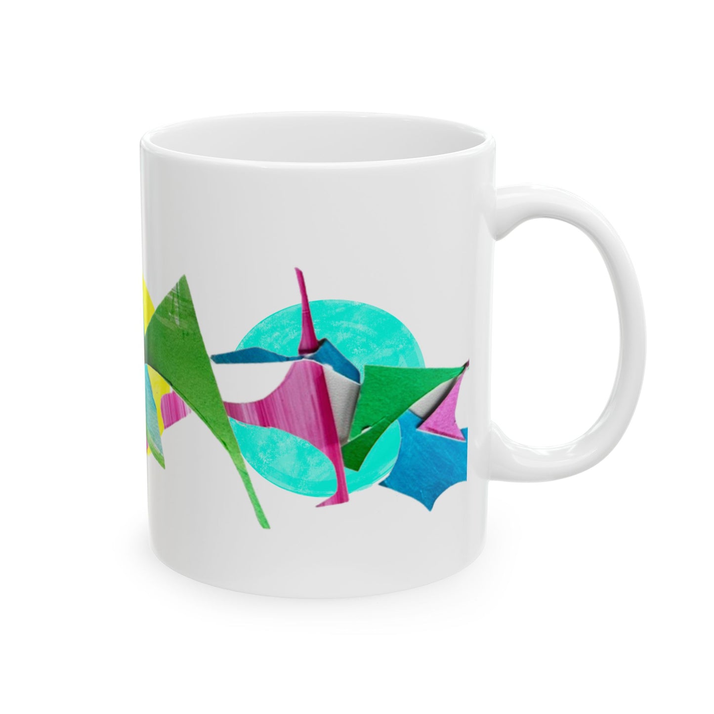 Pattern Play Mug Pink Yellow Aqua