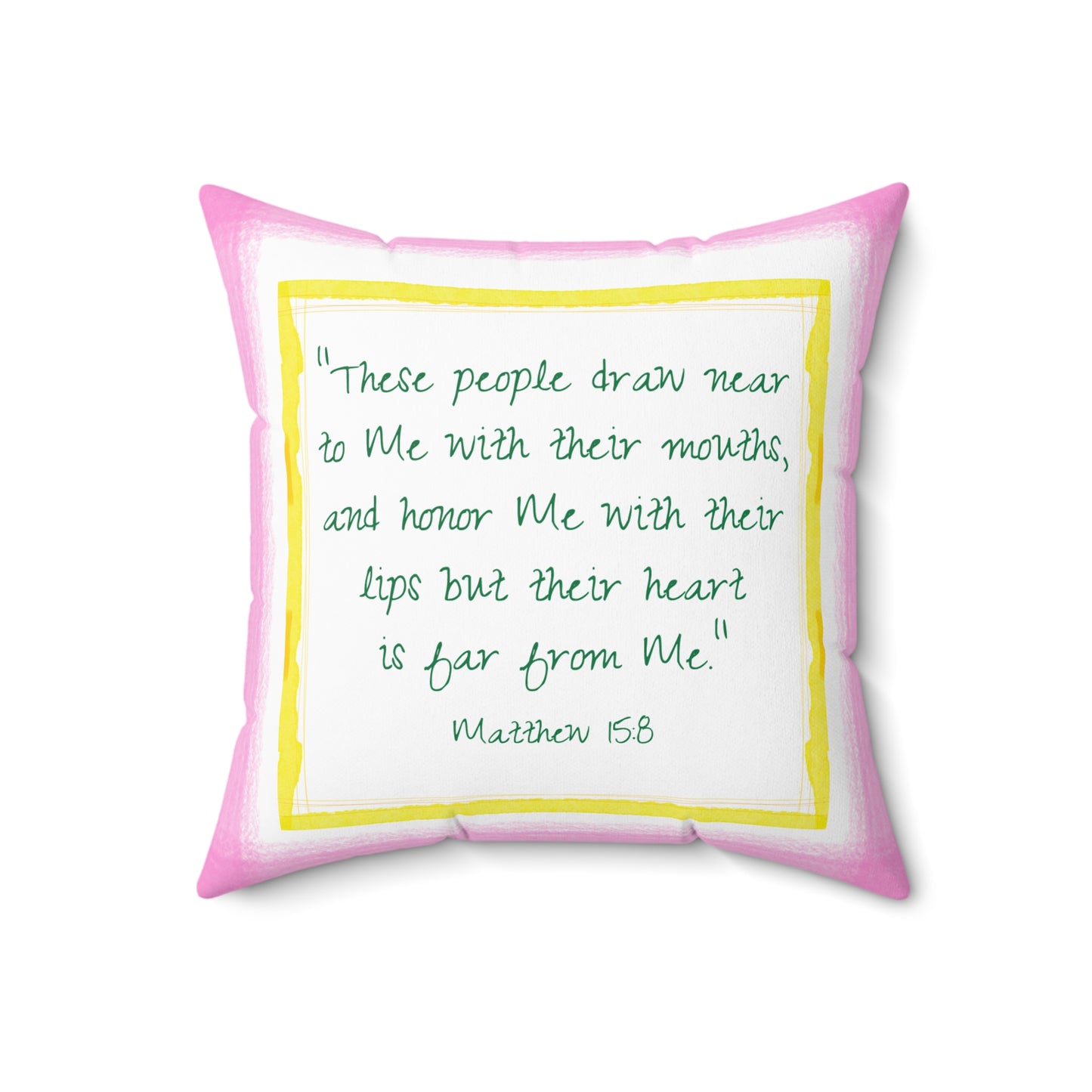 Kitty Fun Polyester Square Pillow "These people draw..."