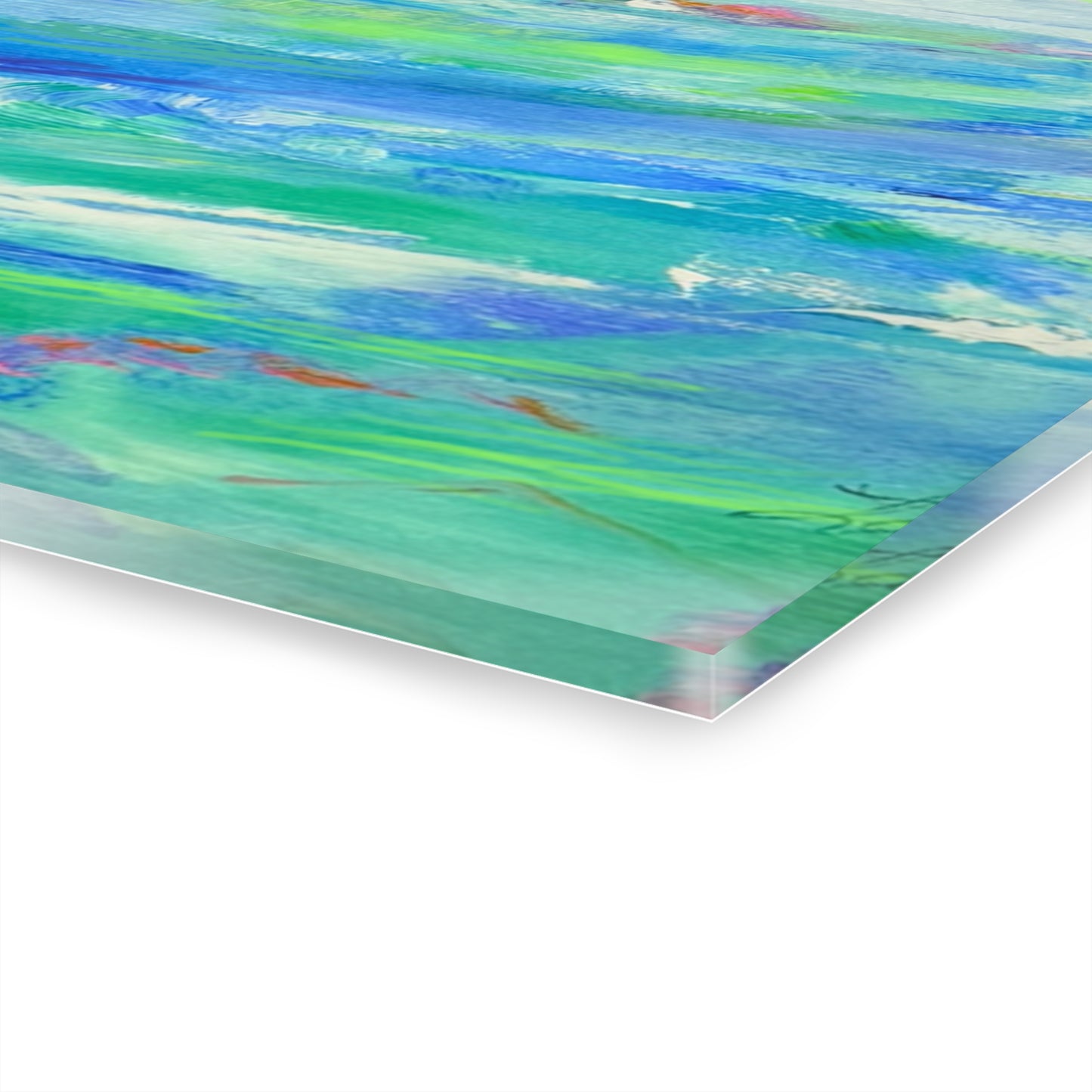 Acrylic Wall Art Ocean's Embrace Green Sky