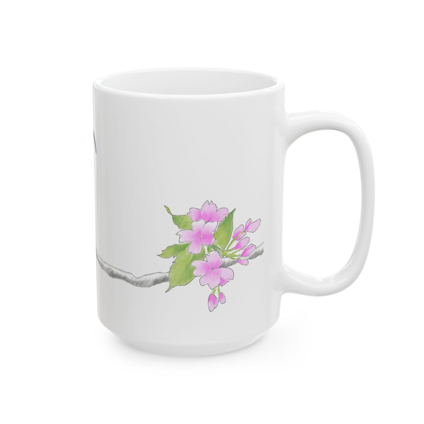 Jolly Birds Ceramic Mug, (11oz, 15oz) Blue