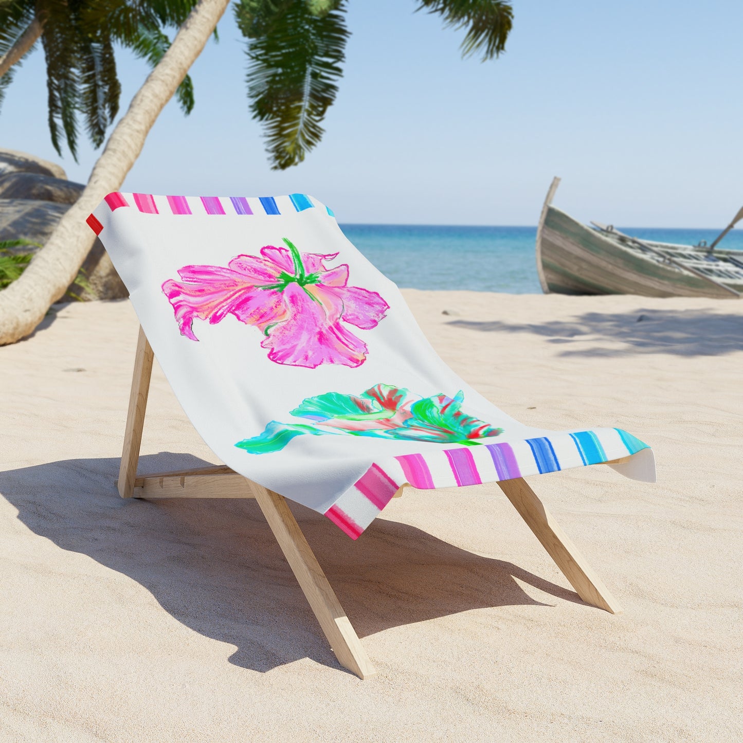 Tulip Love Beach or Bath Towel