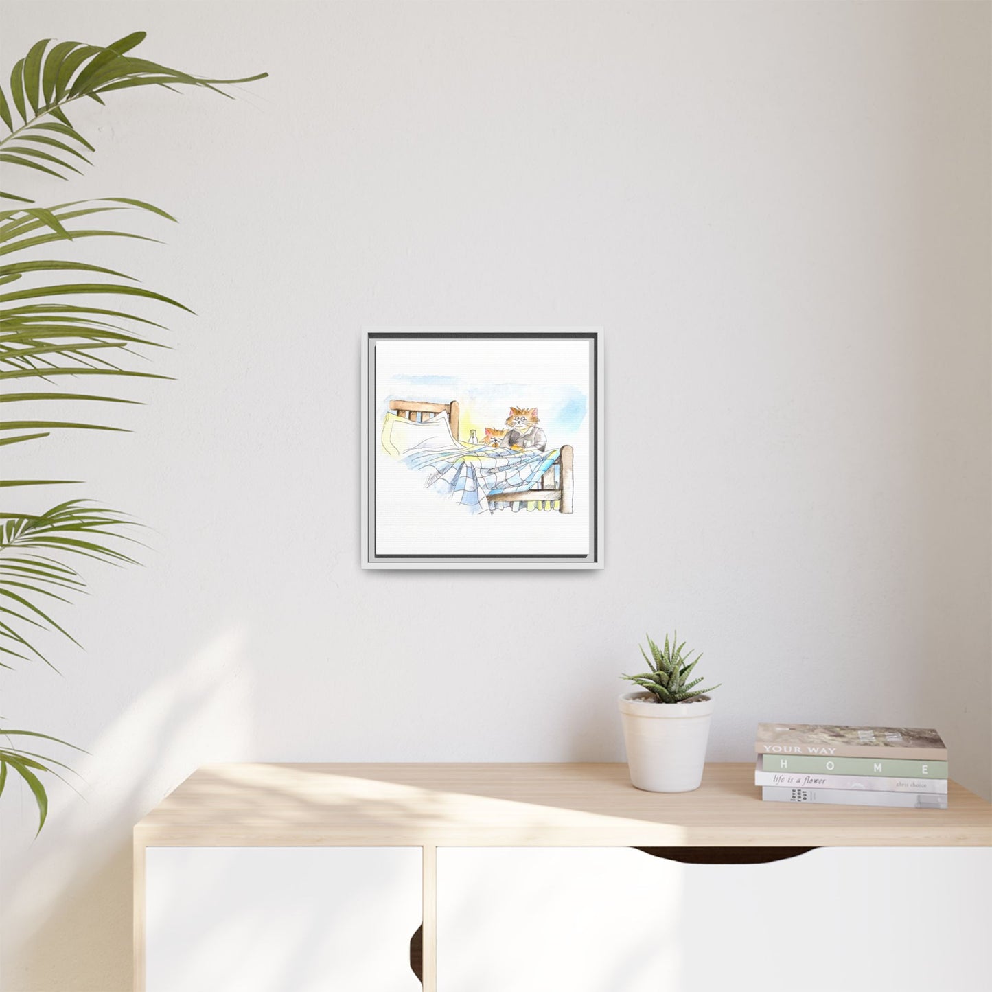 Kitty Fun Matte Canvas Framed