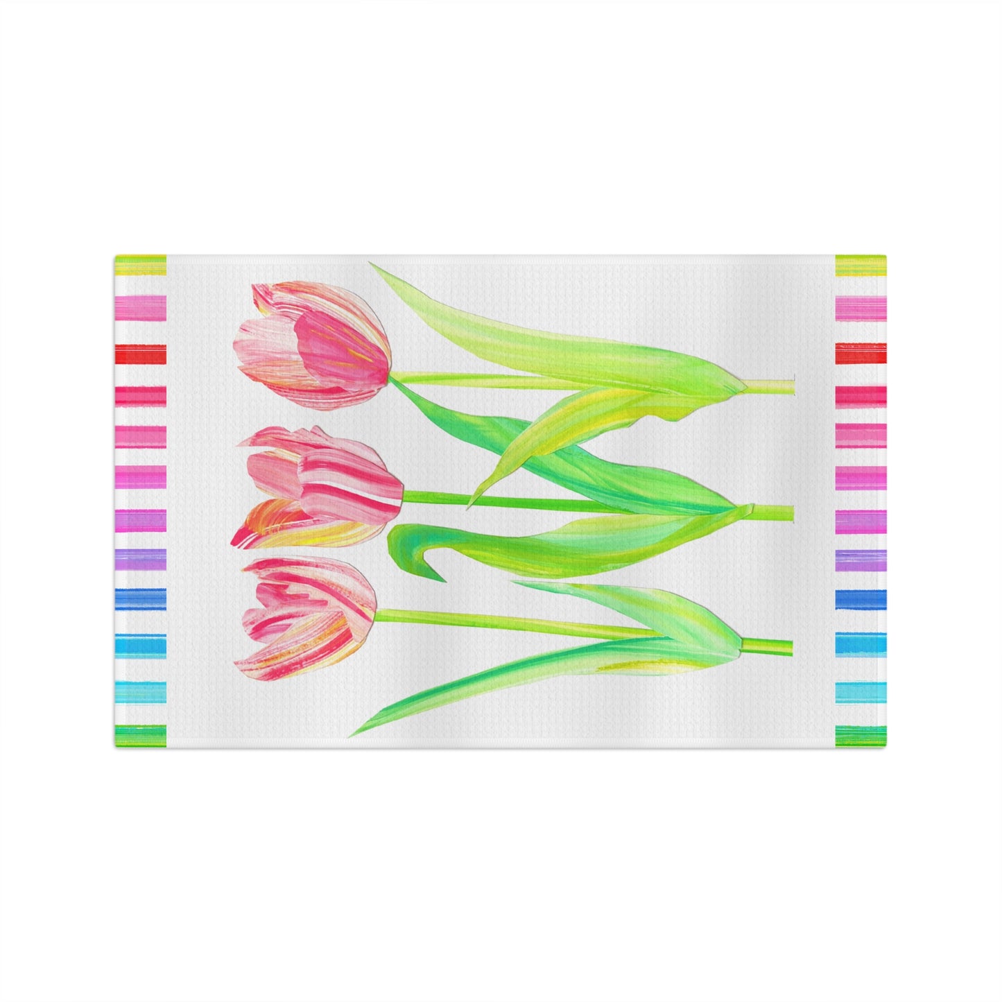 Vibrant Tulip Microfiber Tea Towel