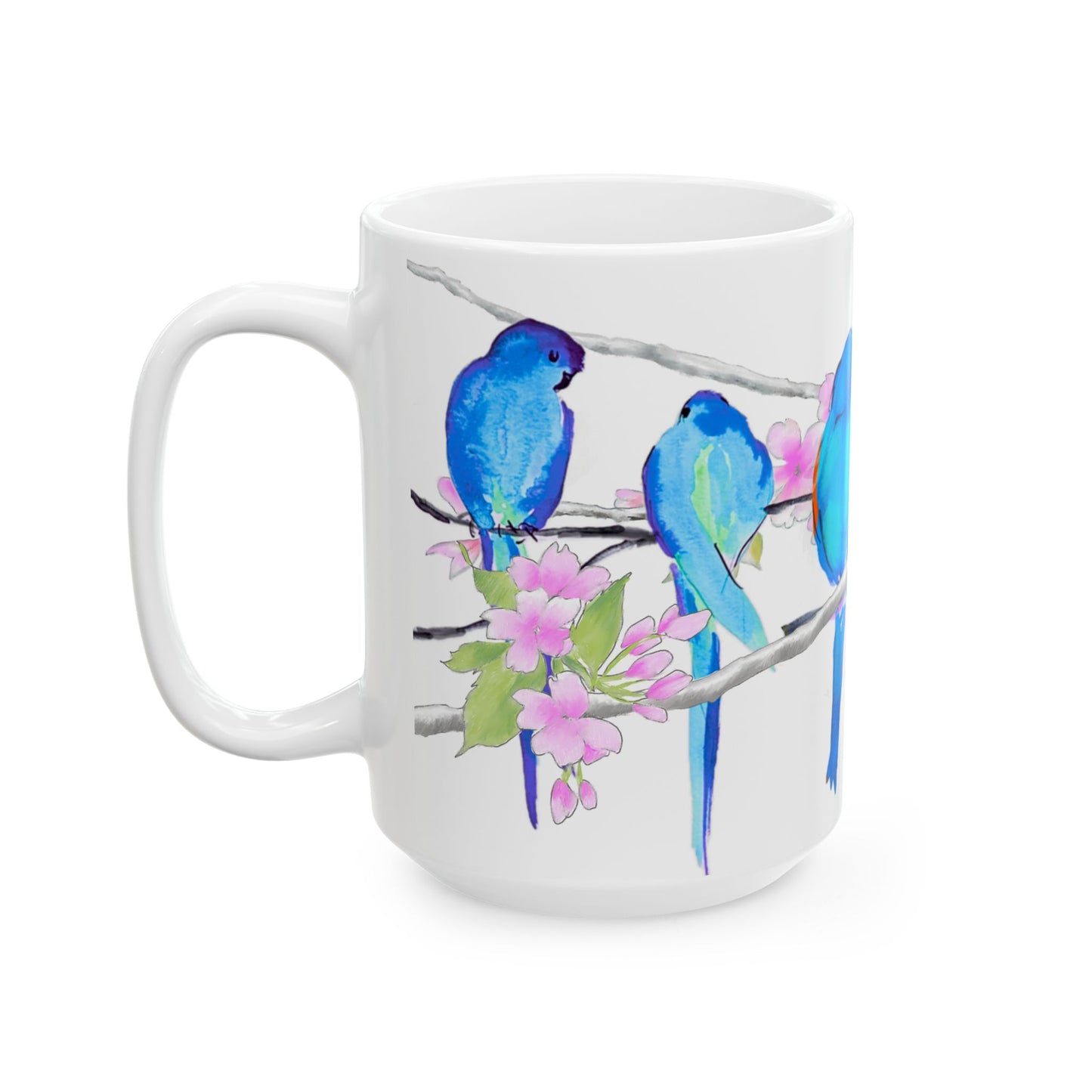 Blossoms & Birds Ceramic Mugs