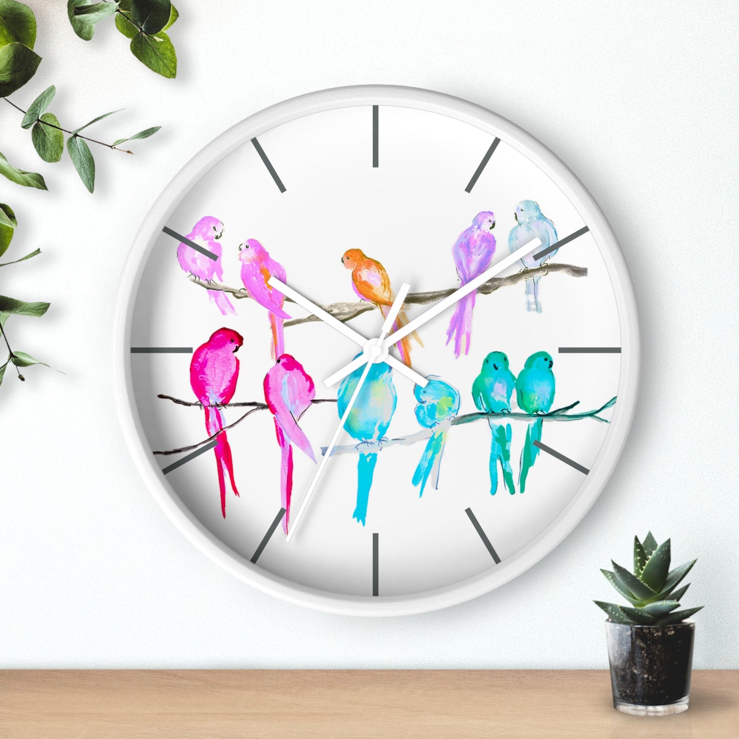 Jolly Birds Wall Clock, Multi-Color