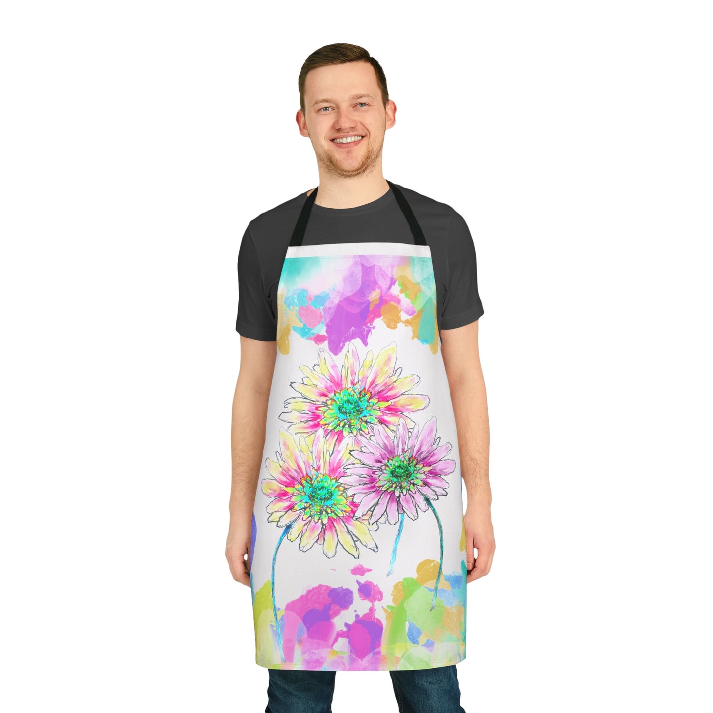 Zinnia Color Splash Apron