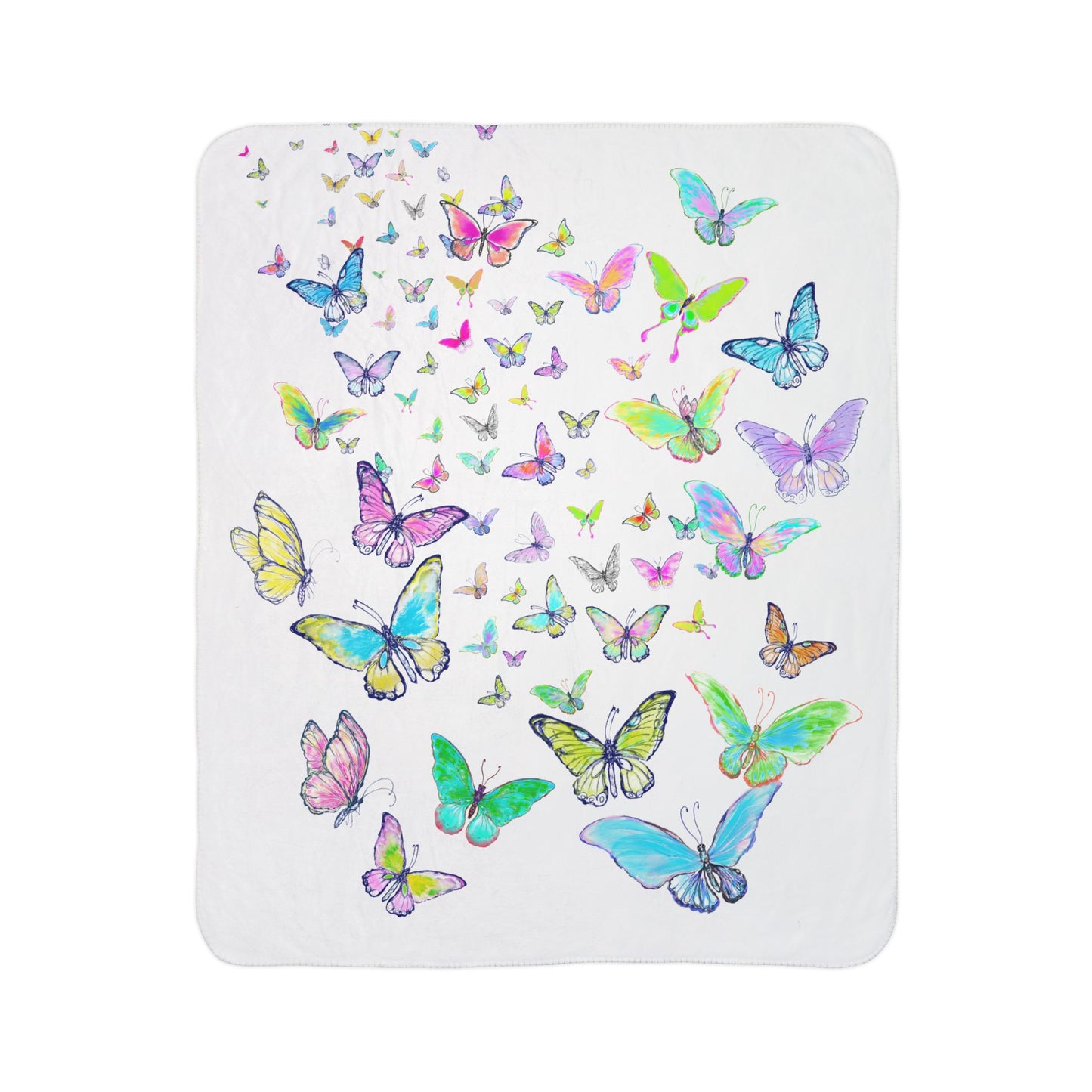 Blossom Glide Fleece Sherpa Blanket