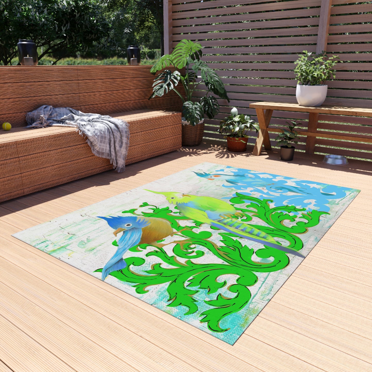 Indoor/Outdoor Rug Jolly Birds