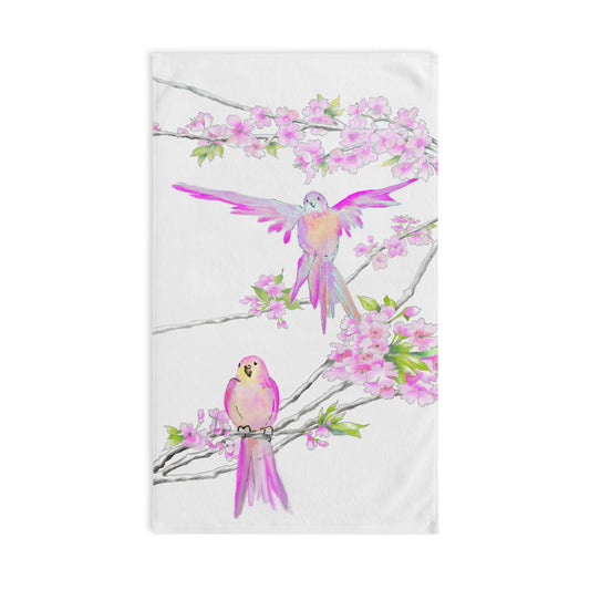 Cherry Chirp Hand Towel