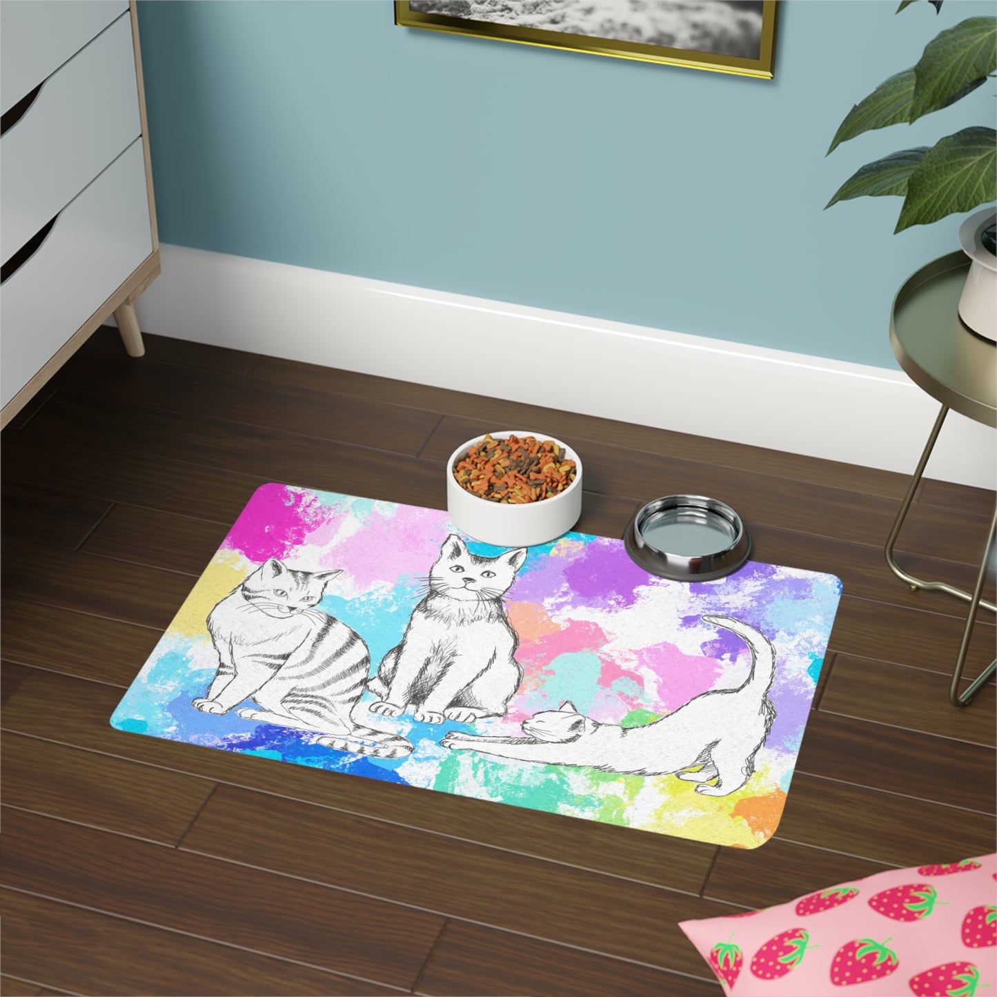 Pet Feeding Mats Falling for Dinner