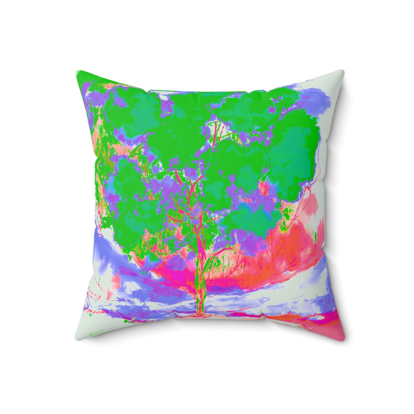 Flower Fun Pansy Spun Polyester Square Pillow