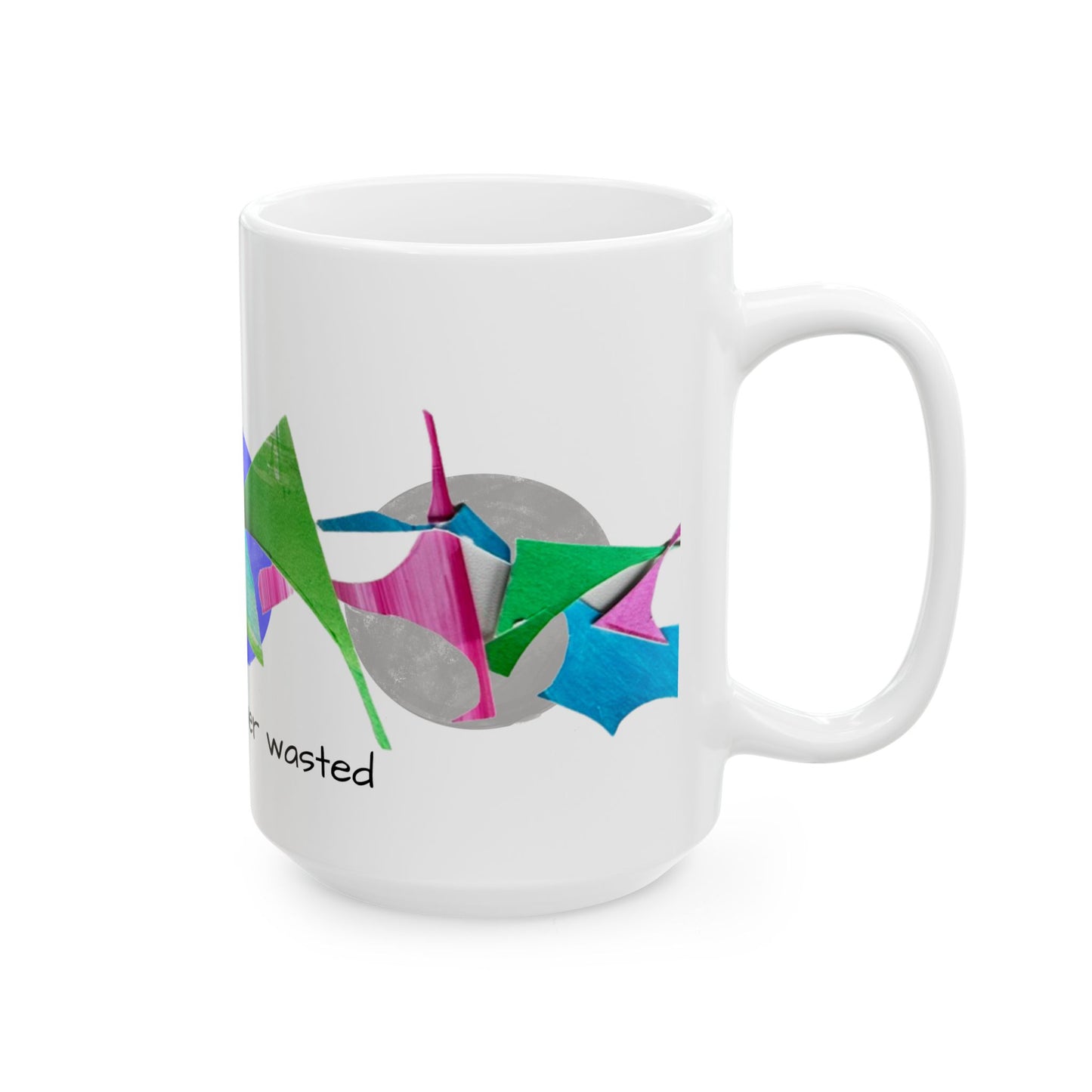 Pattern Play Mug Lime, Blue, Gray "Kindness is..."
