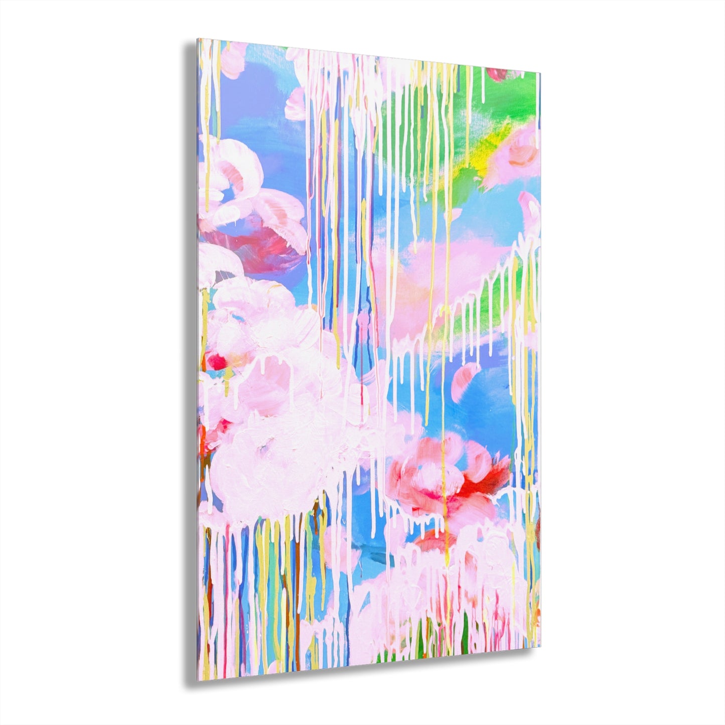 Acrylic Wall Art Color Drizzle