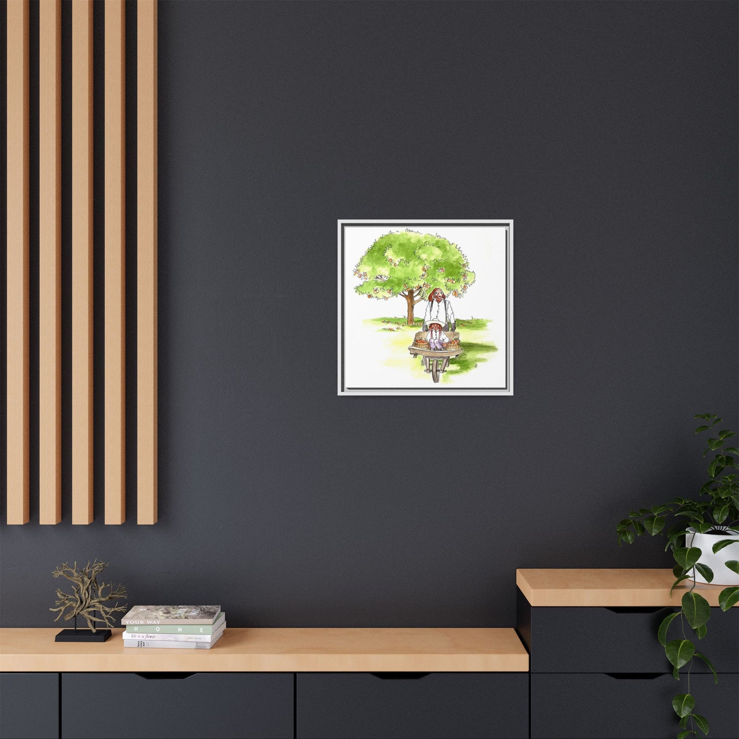 Dogi Fun Matte Canvas Framed