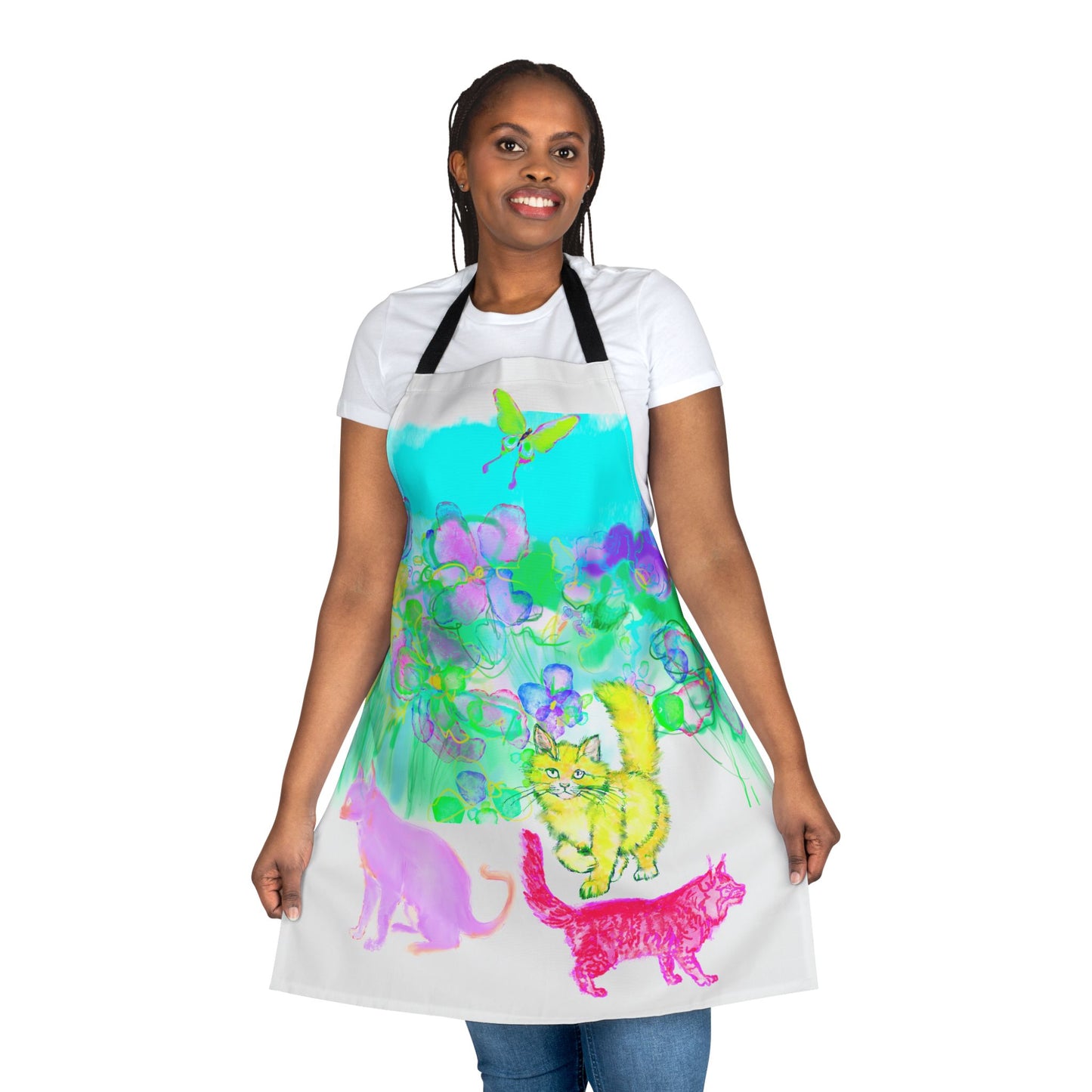 Colorful Cat Apron