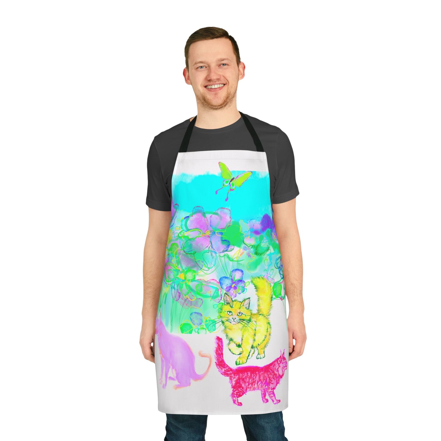 Colorful Cat Apron