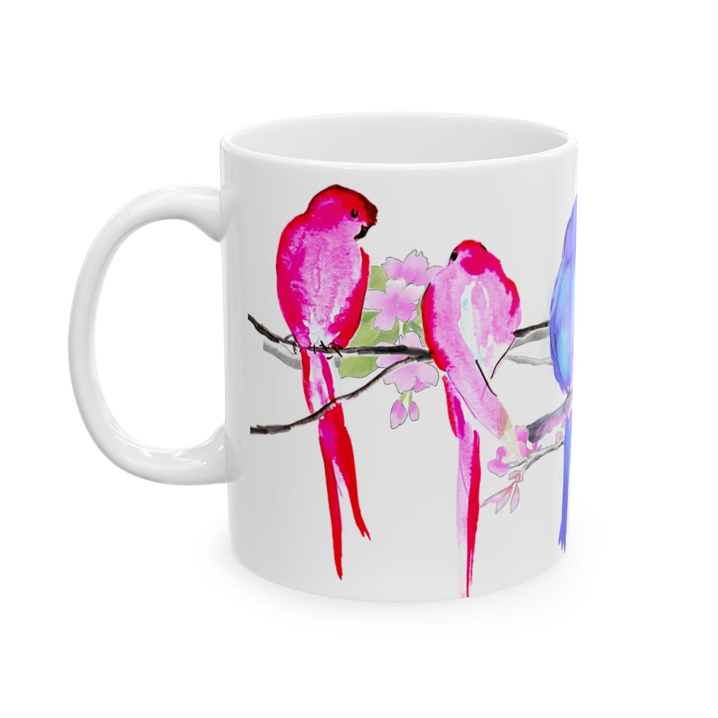 Blossoms & Birds Ceramic Mugs
