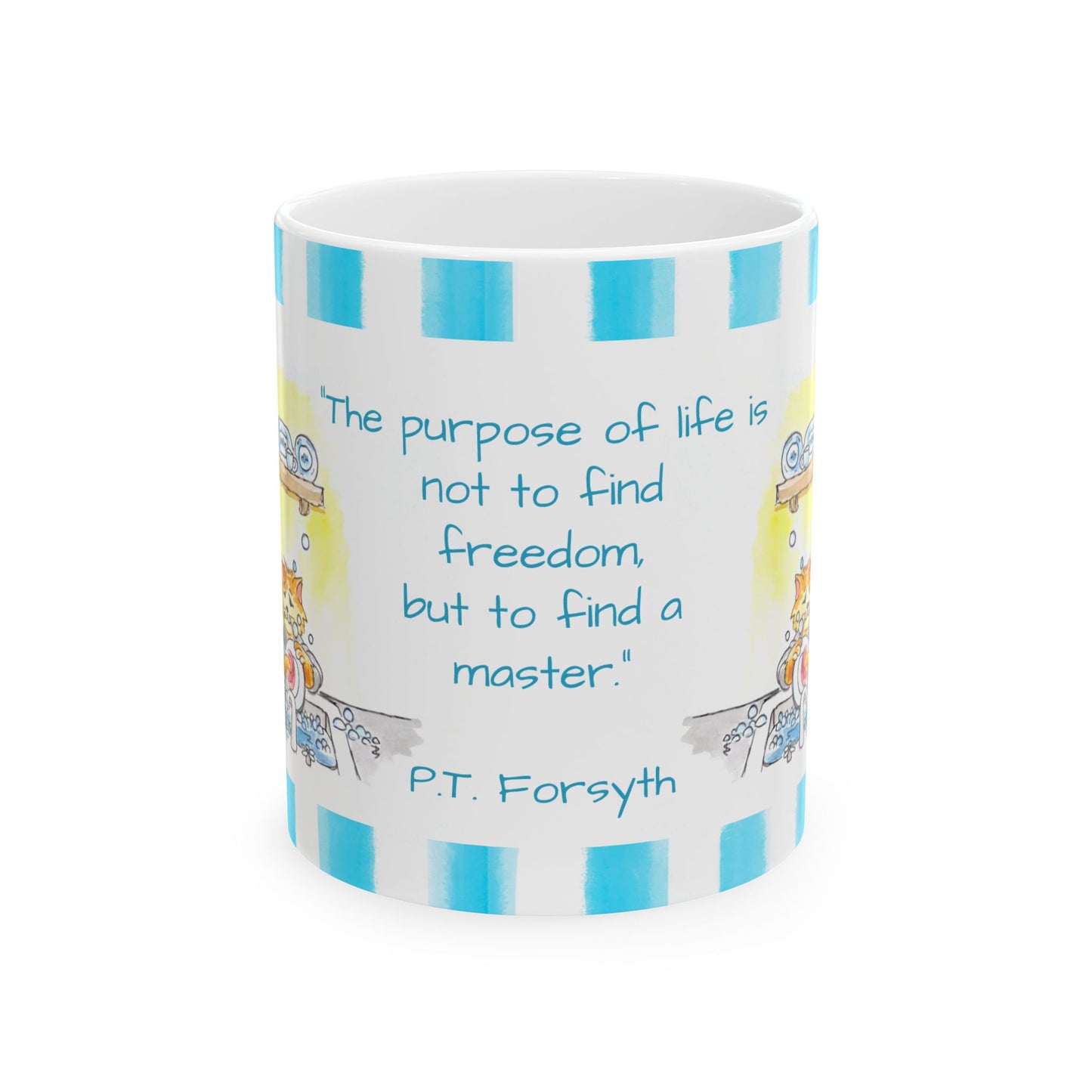 Kitty Fun Mug “The purpose of life…”