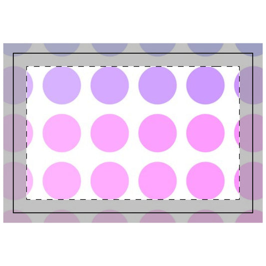 Polka Dot Joy Poly Quilted Placemat, Purple/Pink, Bright White Fabric Background
