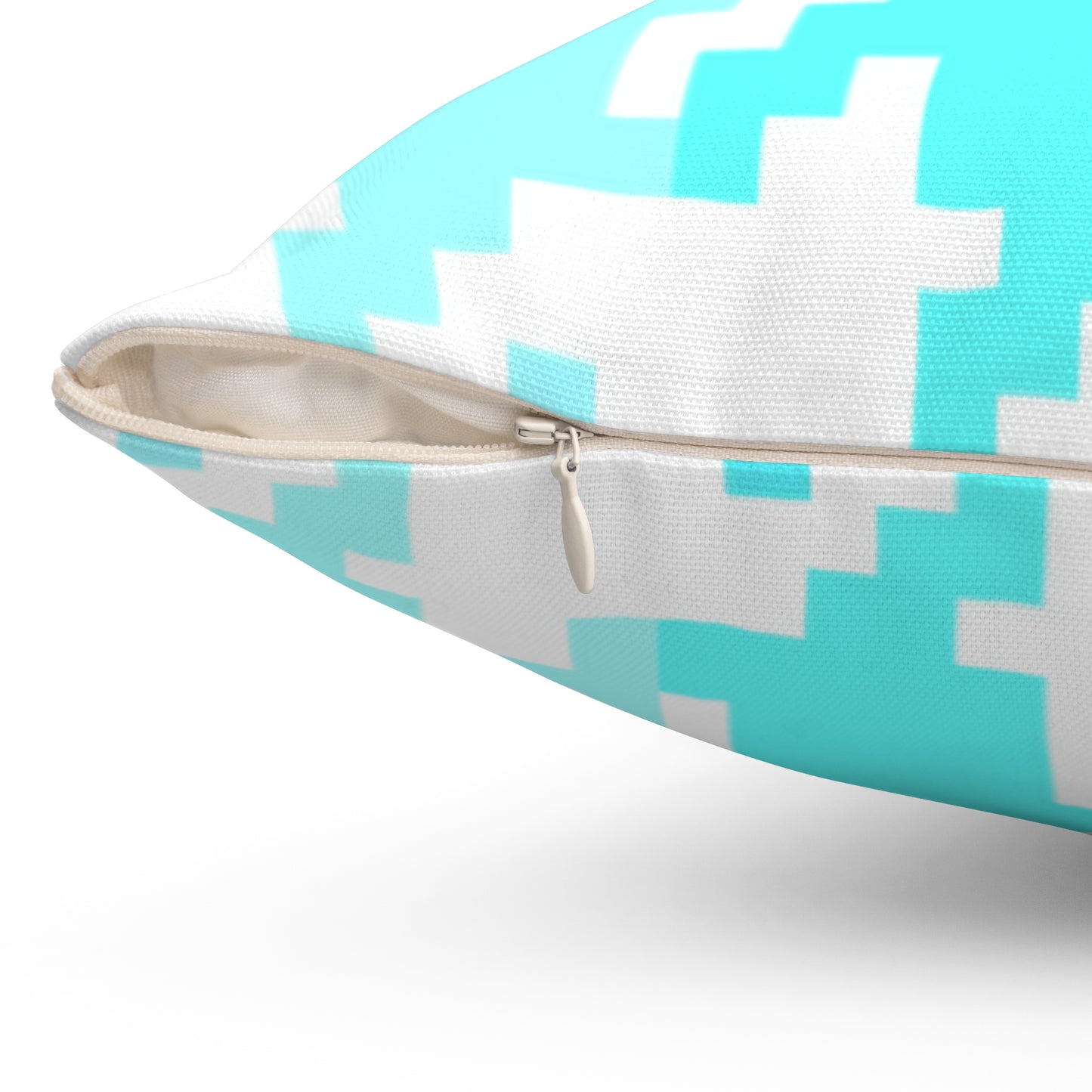 Hounds Tooth Fun Pillow Aqua