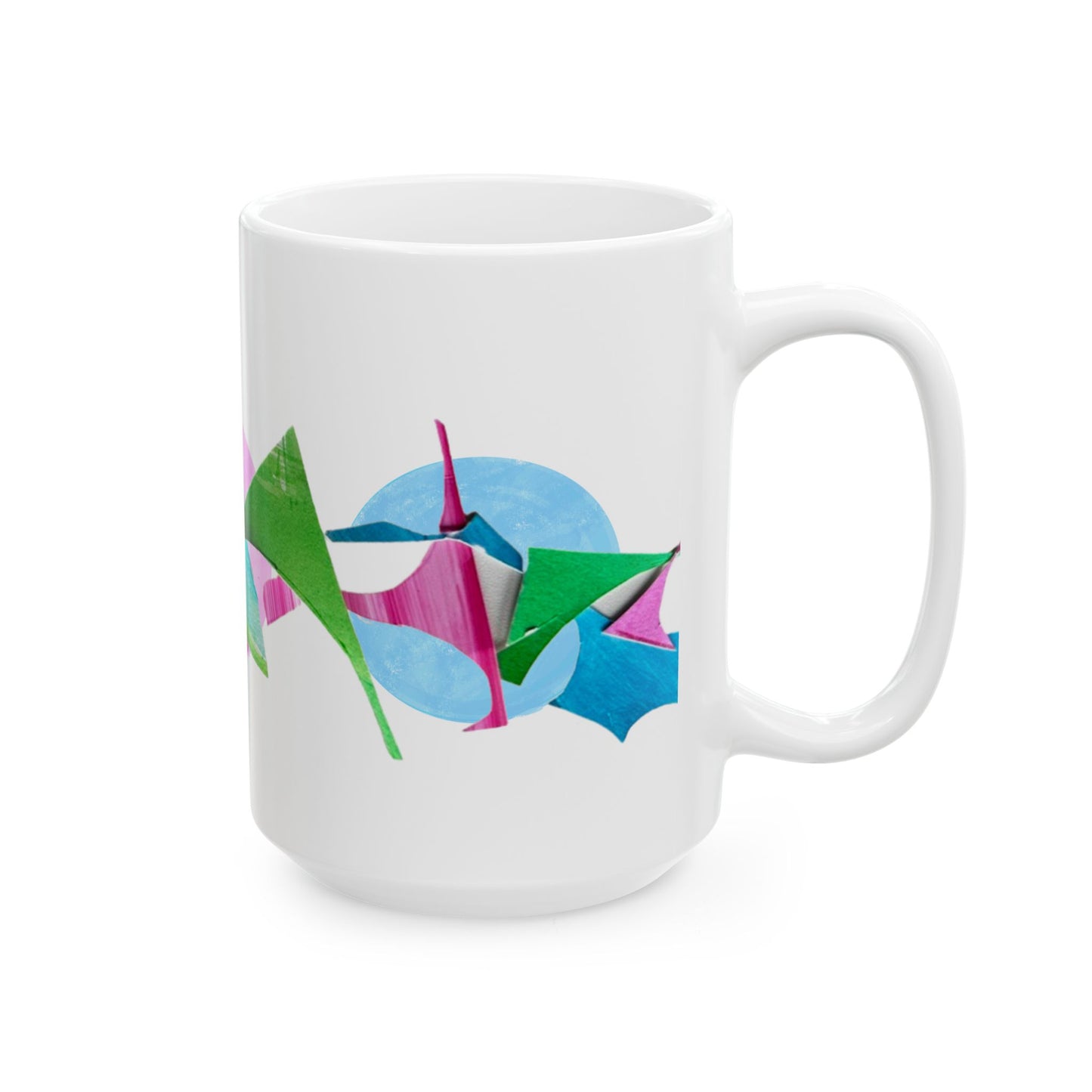 Pattern Play Mug Pink Red Blue