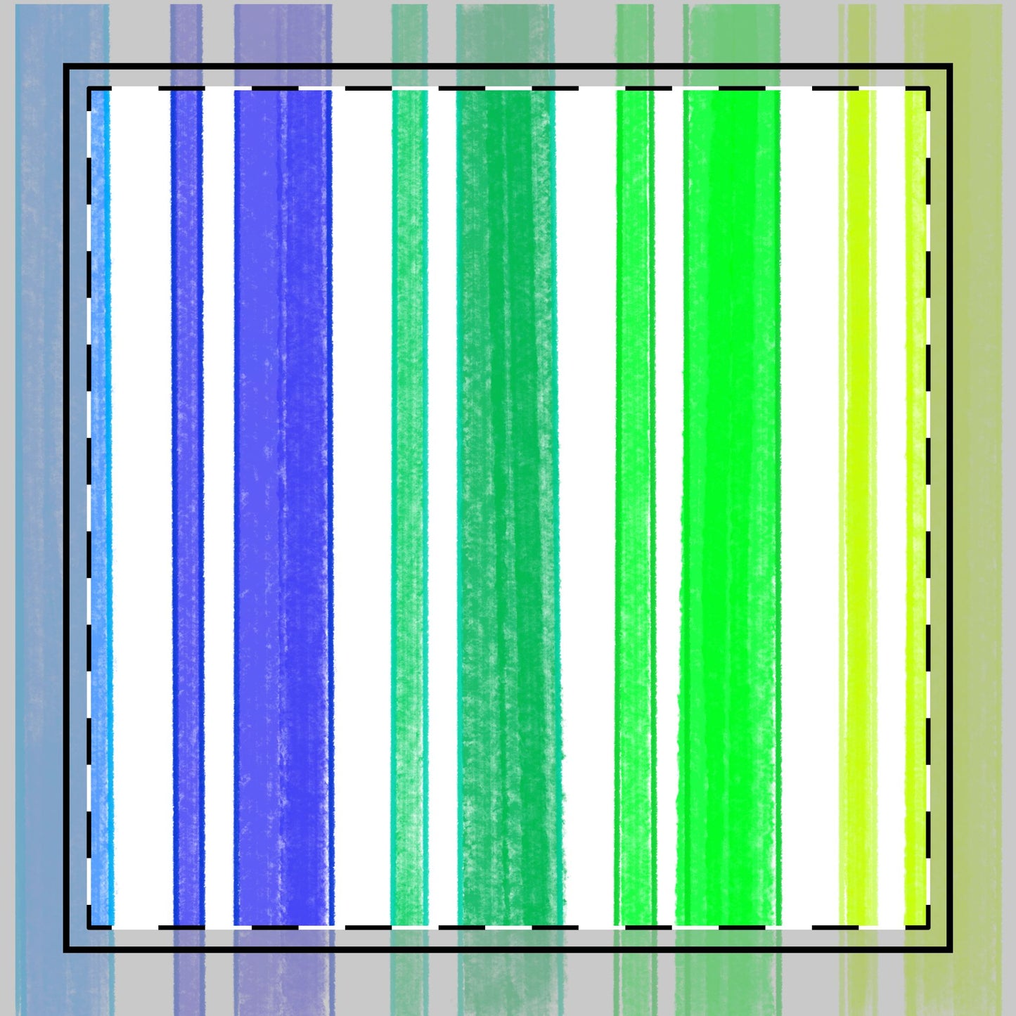 Dogi Butterfly Flutter Blues & Greens Cotton Twill Napkin