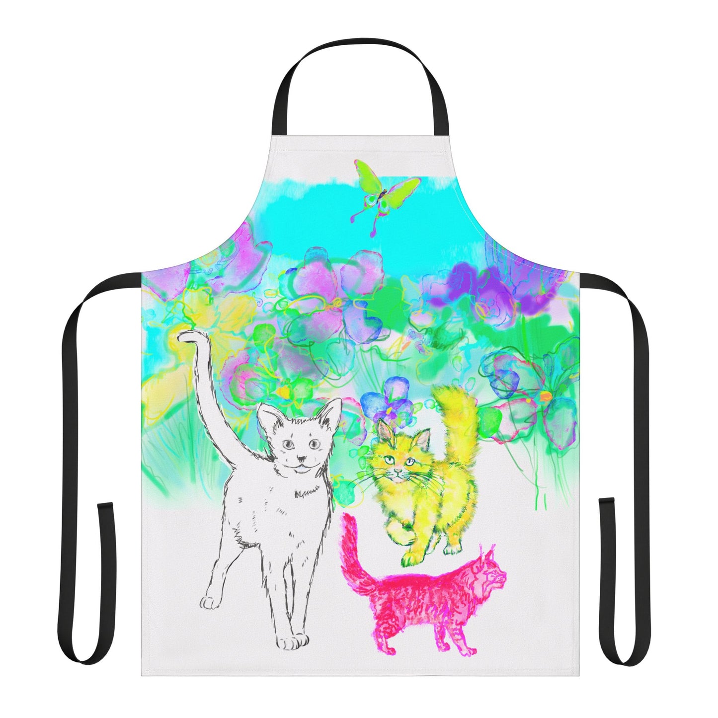 Colorful Cat Apron