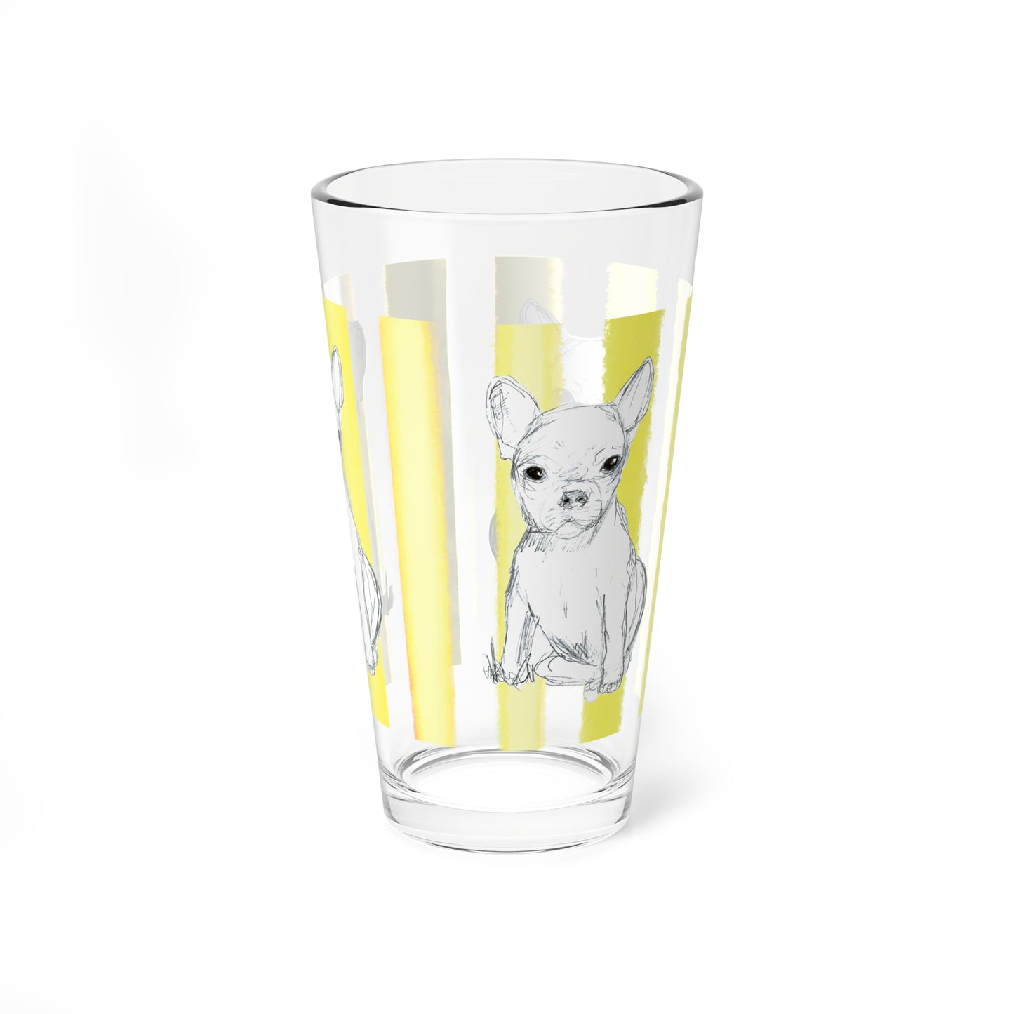 Dogi Fun Pint Glass, 16oz Chihuahuas