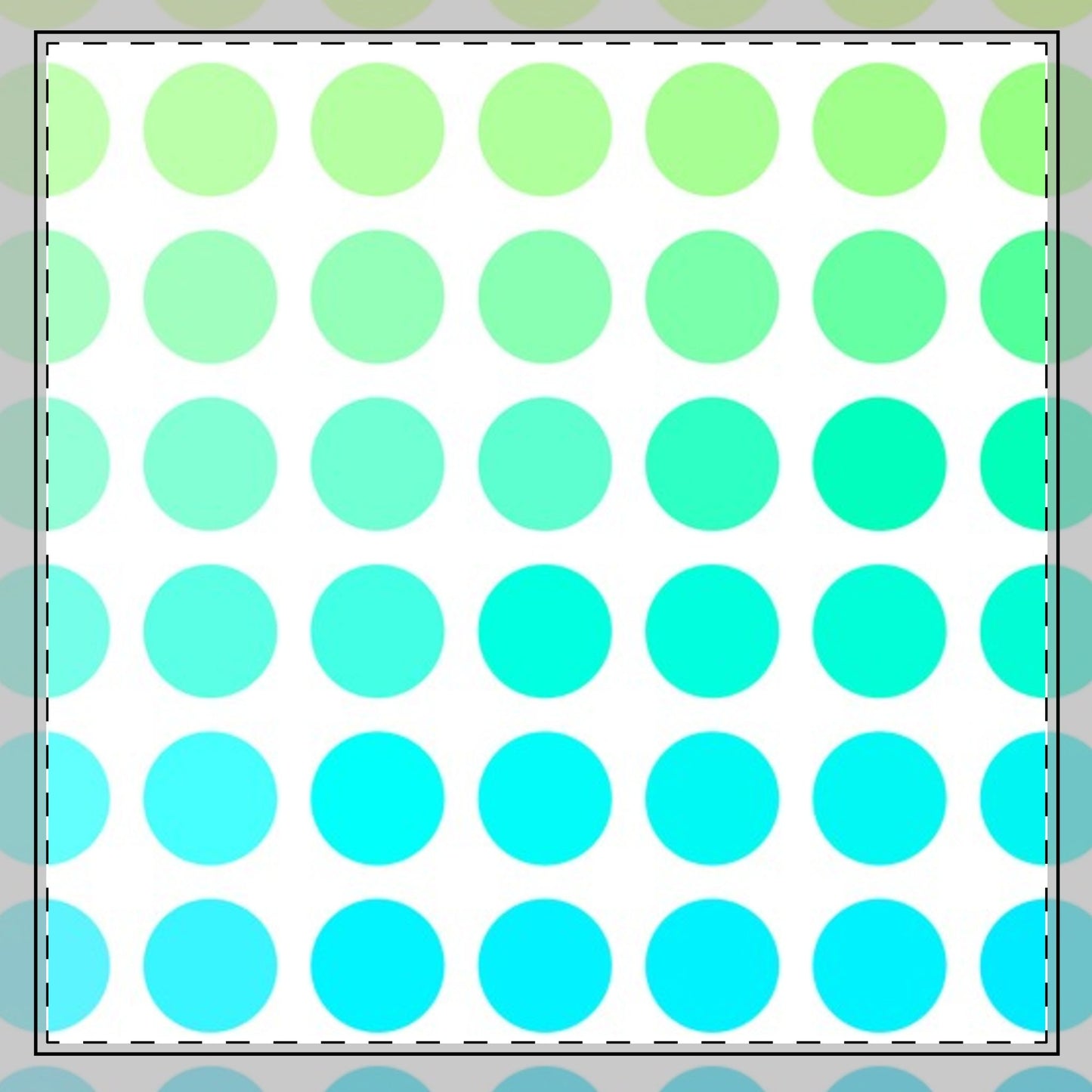 Polka Dot Joy Poly Twill Napkin, Green/Aqua, Bright White Fabric Background