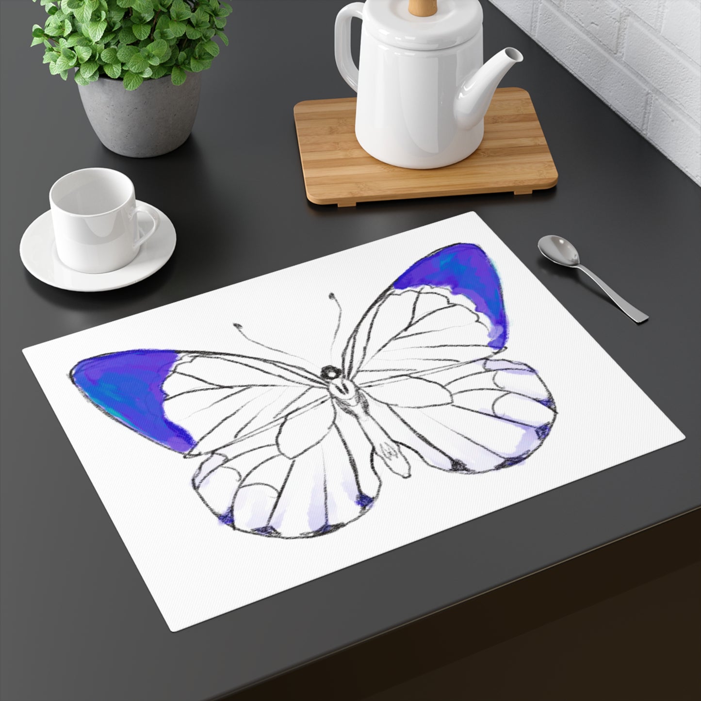 Chroma Navy Placemat, 1pc