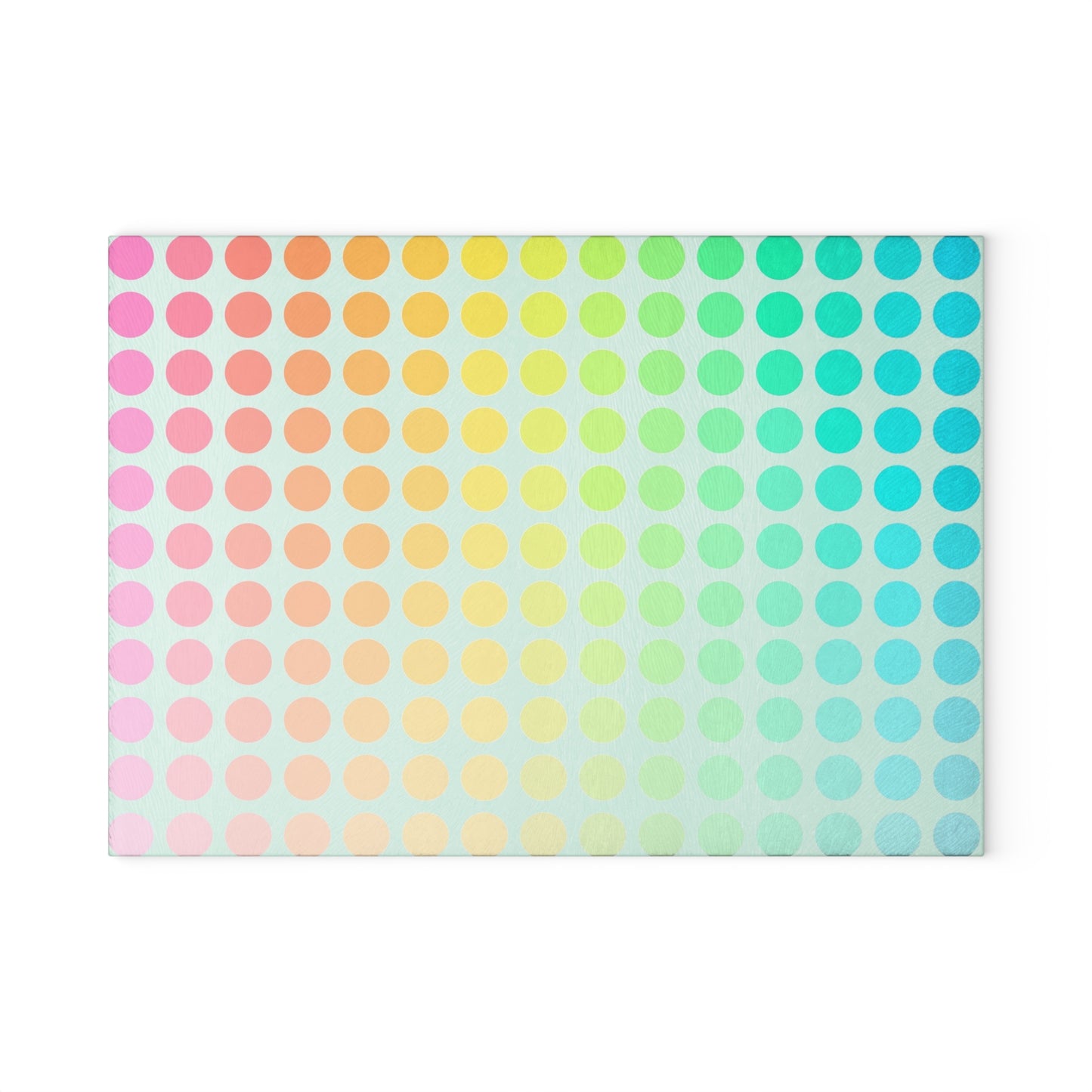 Glass Cutting Boards Rainbow Polka Dots